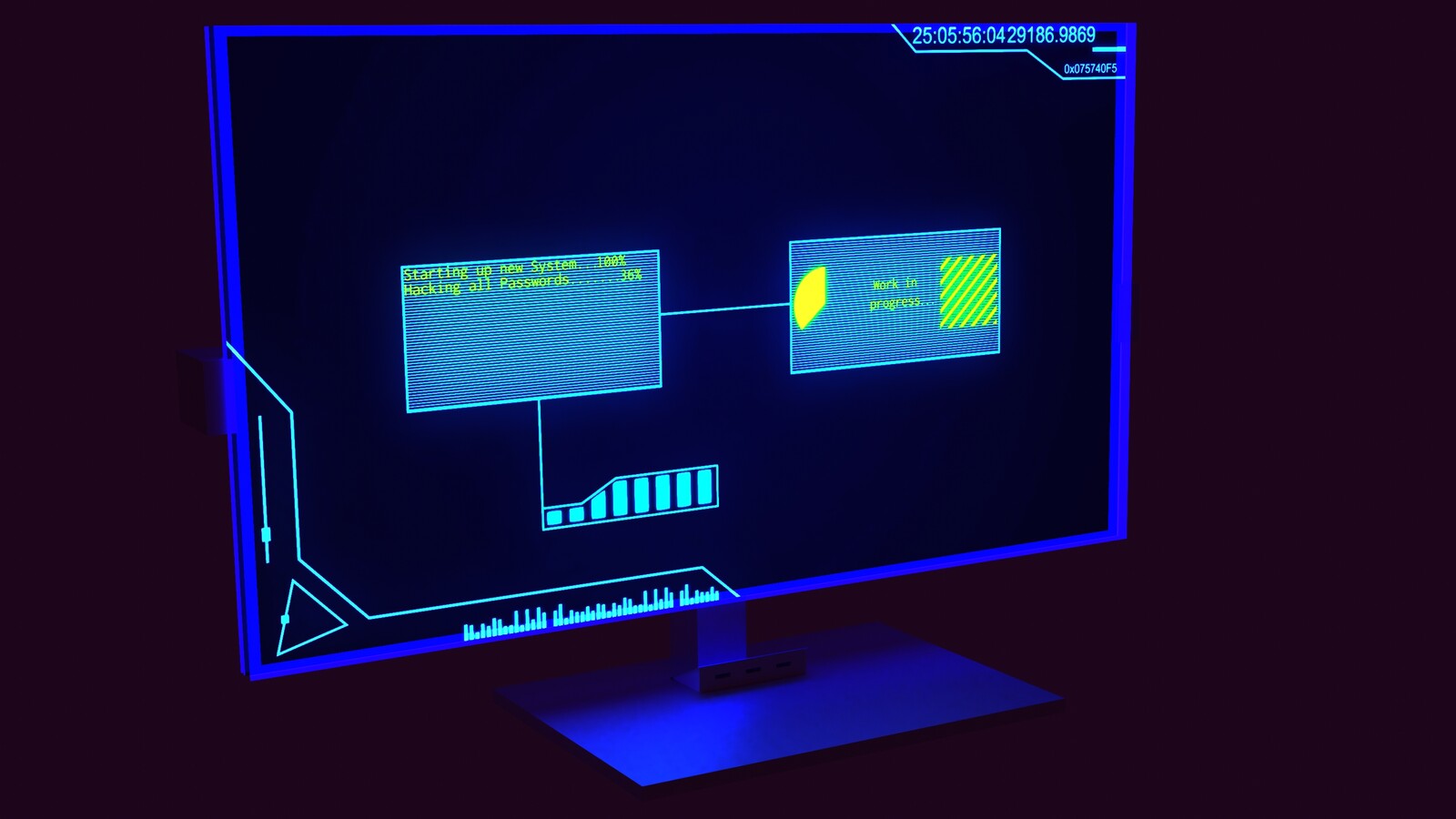 3d futuristic computer model ekin dural