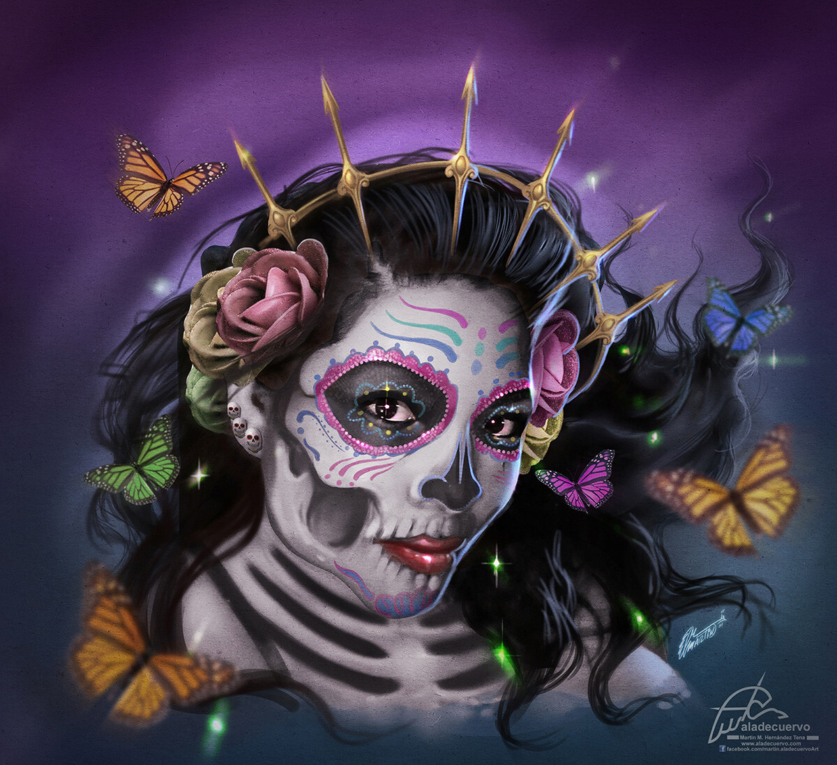 to be painted like "La Catrina", character of the mexican culture...