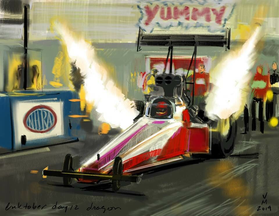 Dragster painting