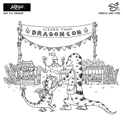 Inktober 2019 | Day 12: Dragon