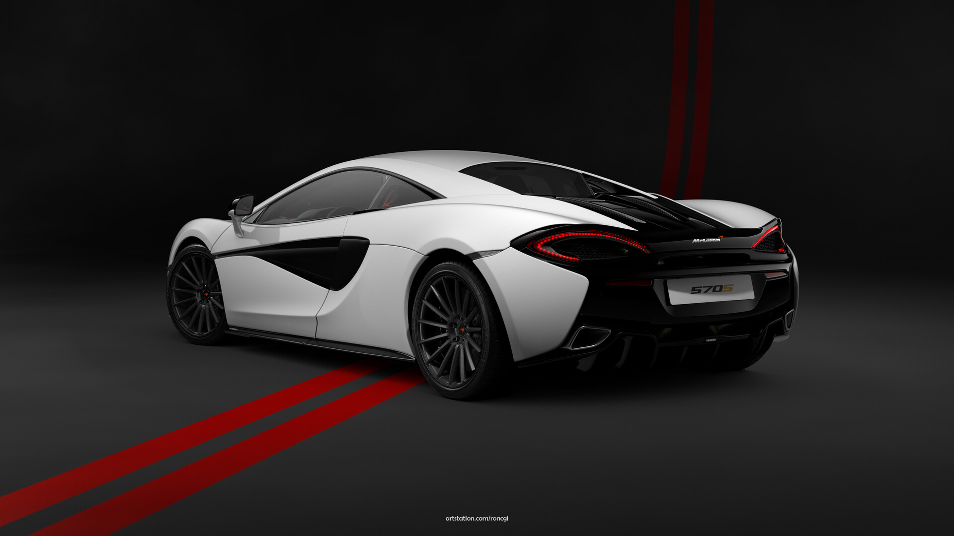 ArtStation - McLaren 570s Rear 3/4
