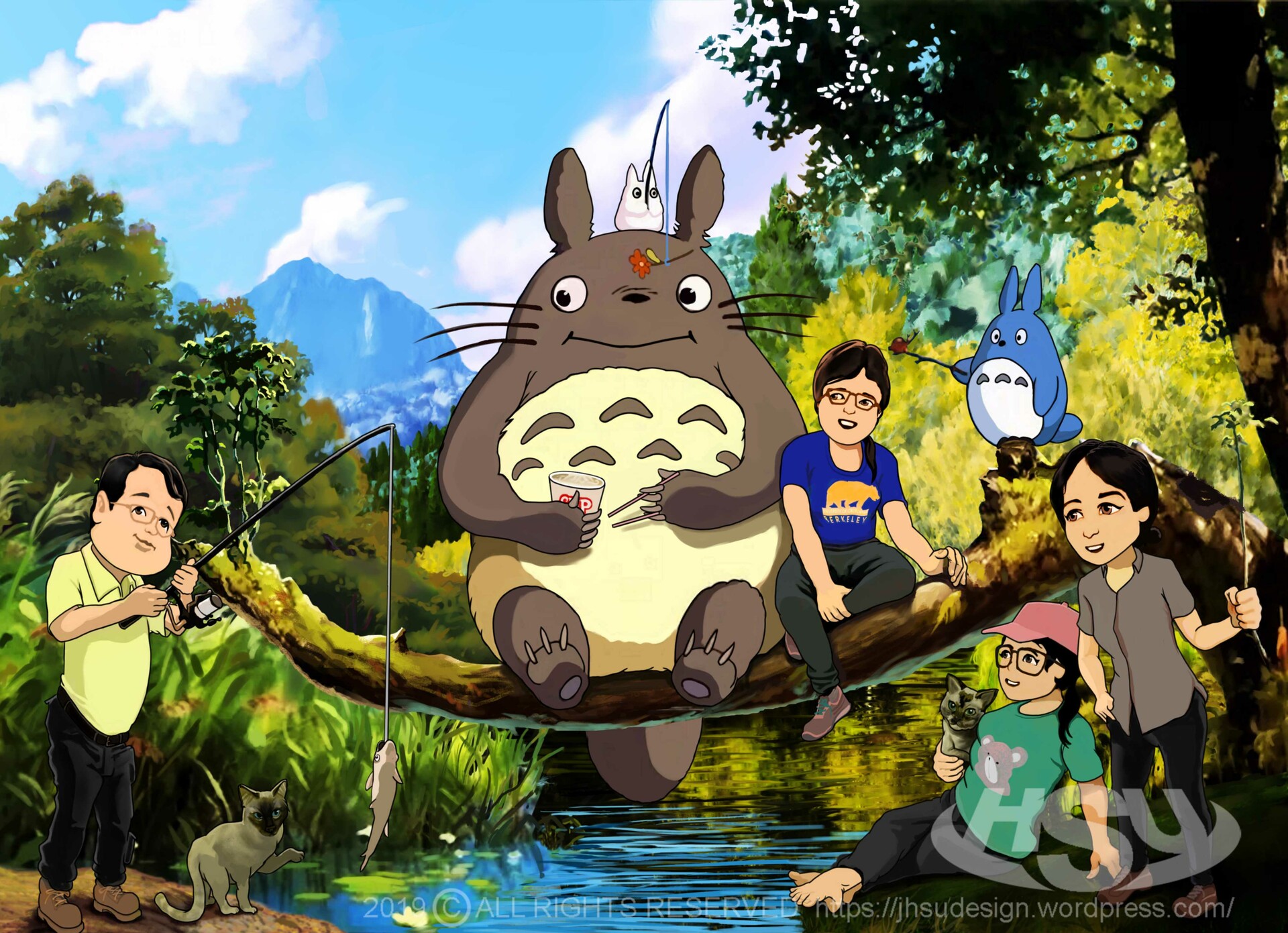 Ghibli style illustration.