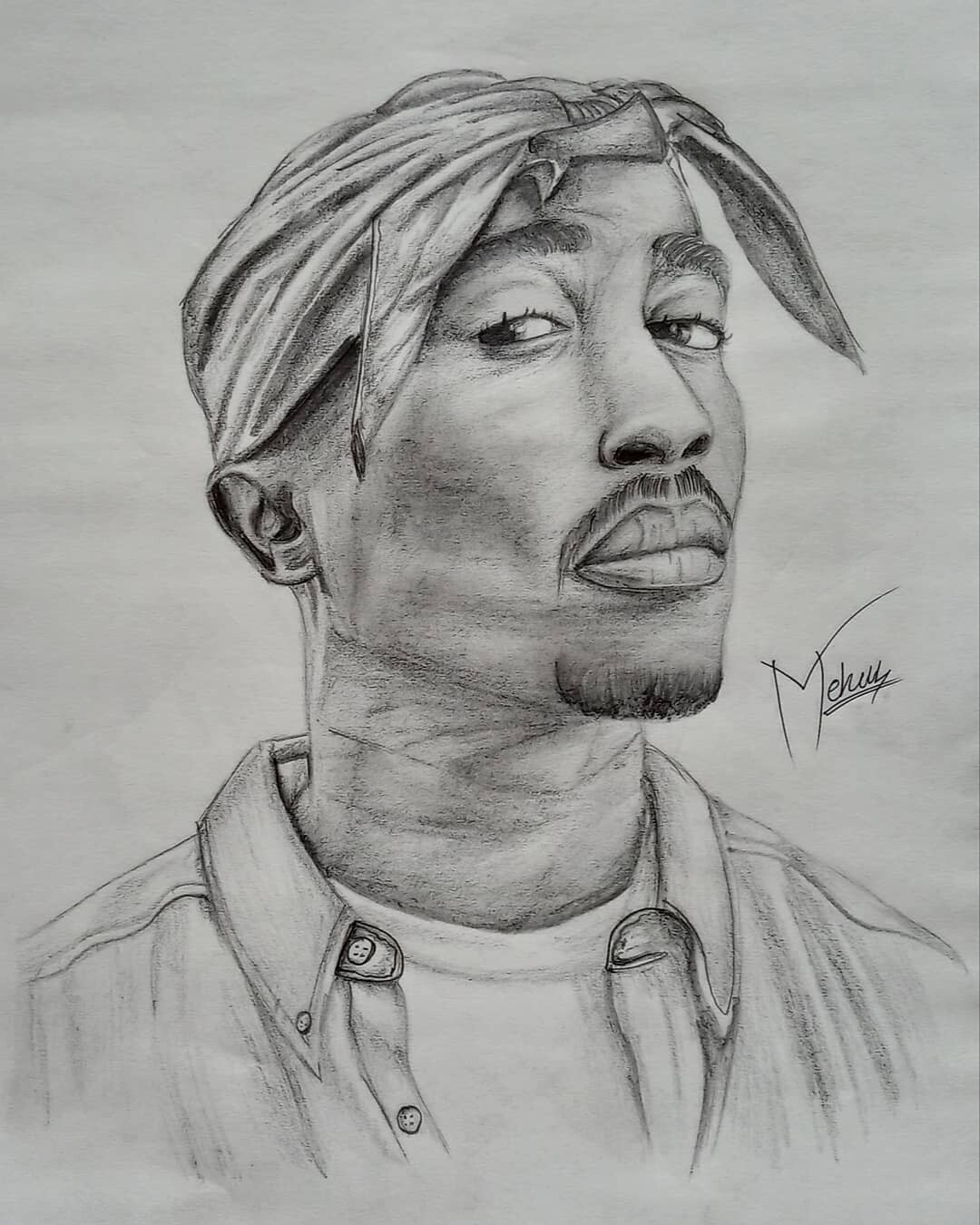 ArtStation - My sketch of Tupac shakur