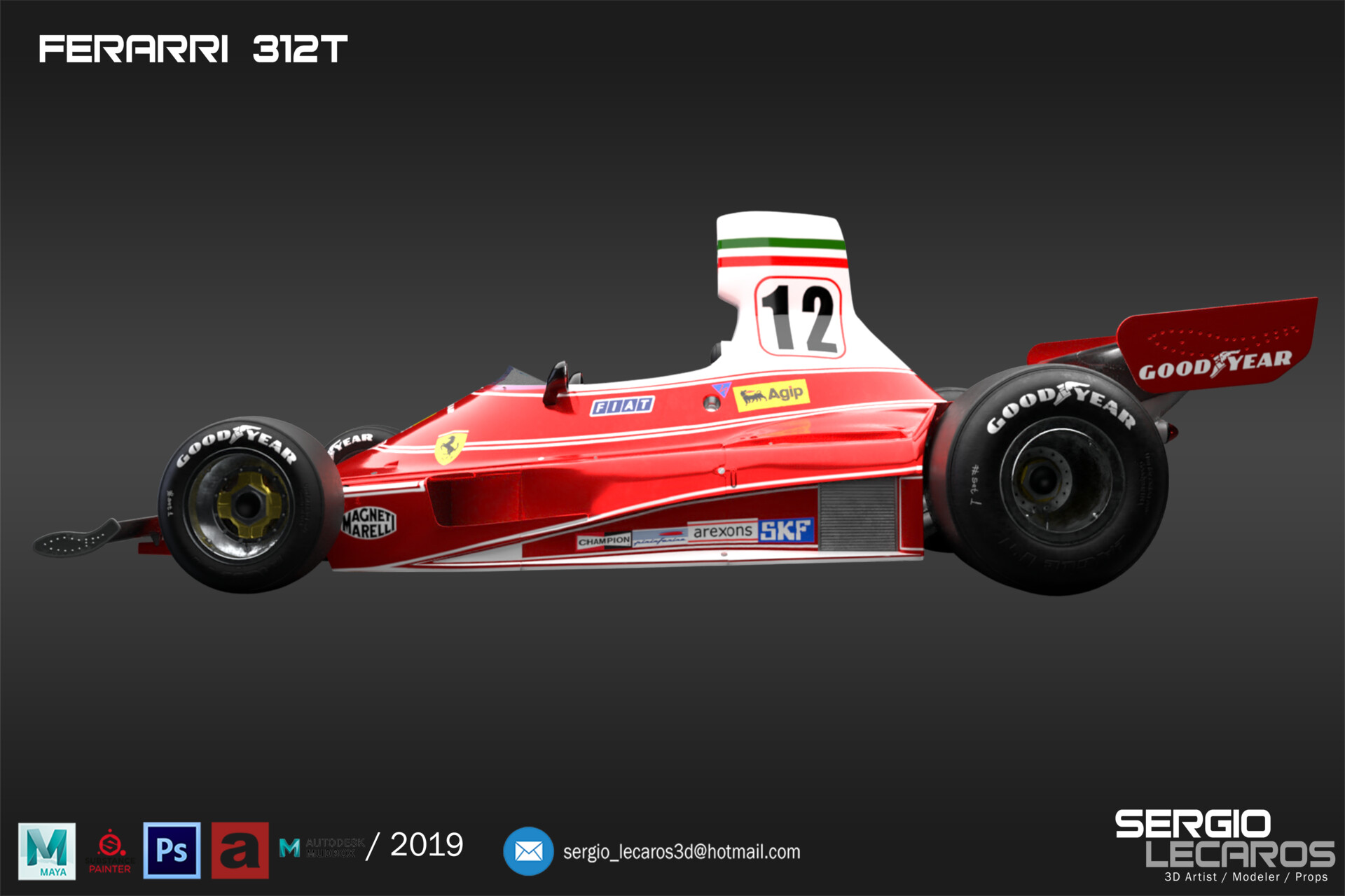 Artstation Ferrari 312t Sergio Lecaros