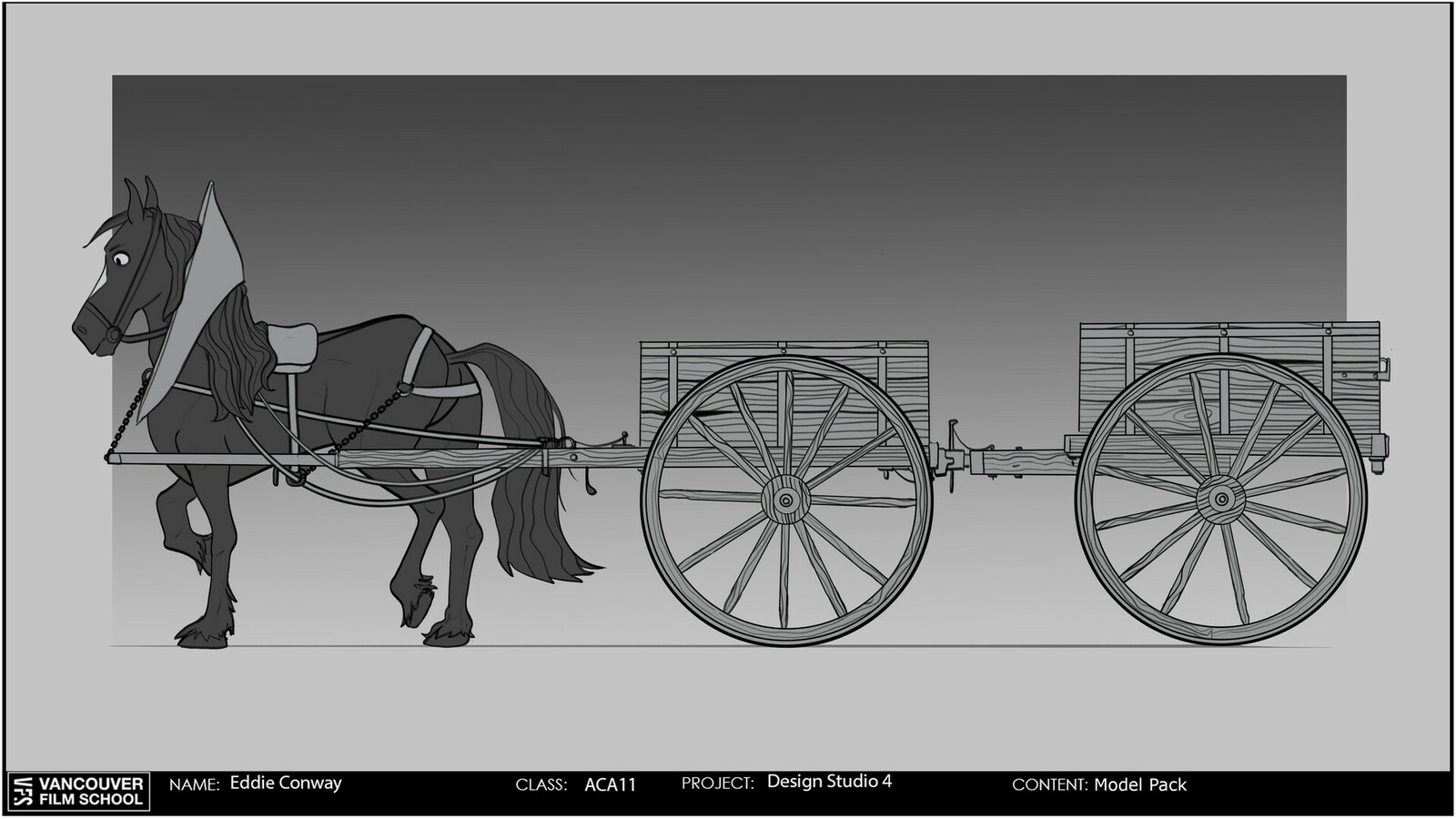 Horse and cart design 