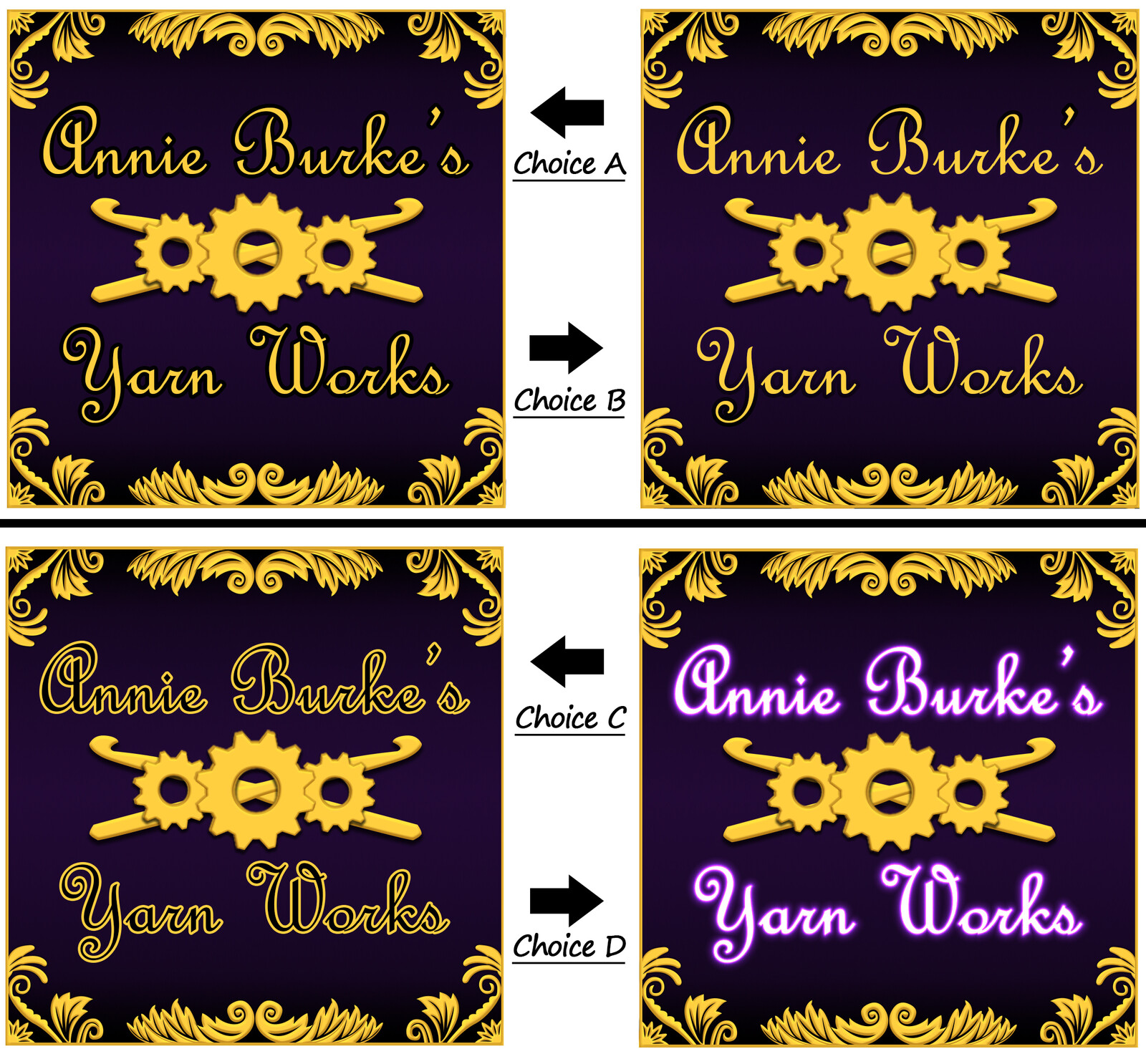 Various iterations of the receipt banner (last)
