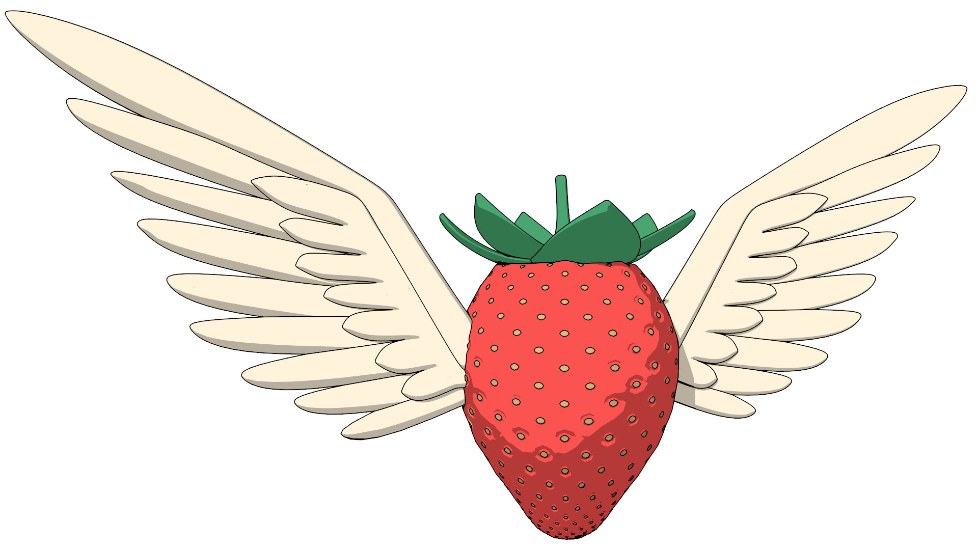 Artstation Celeste Winged Strawberry Hugo Benard