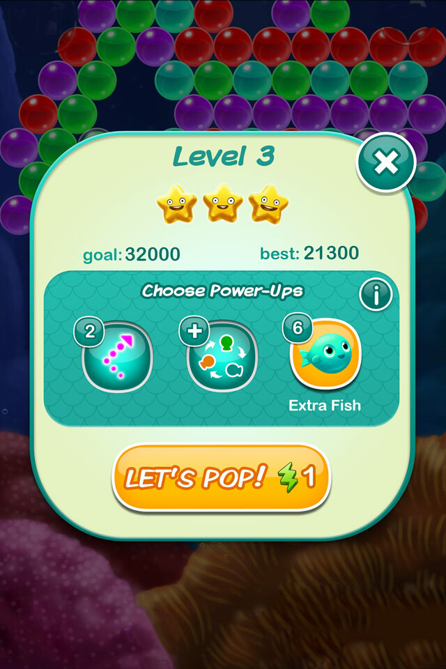 Bubble online fins game