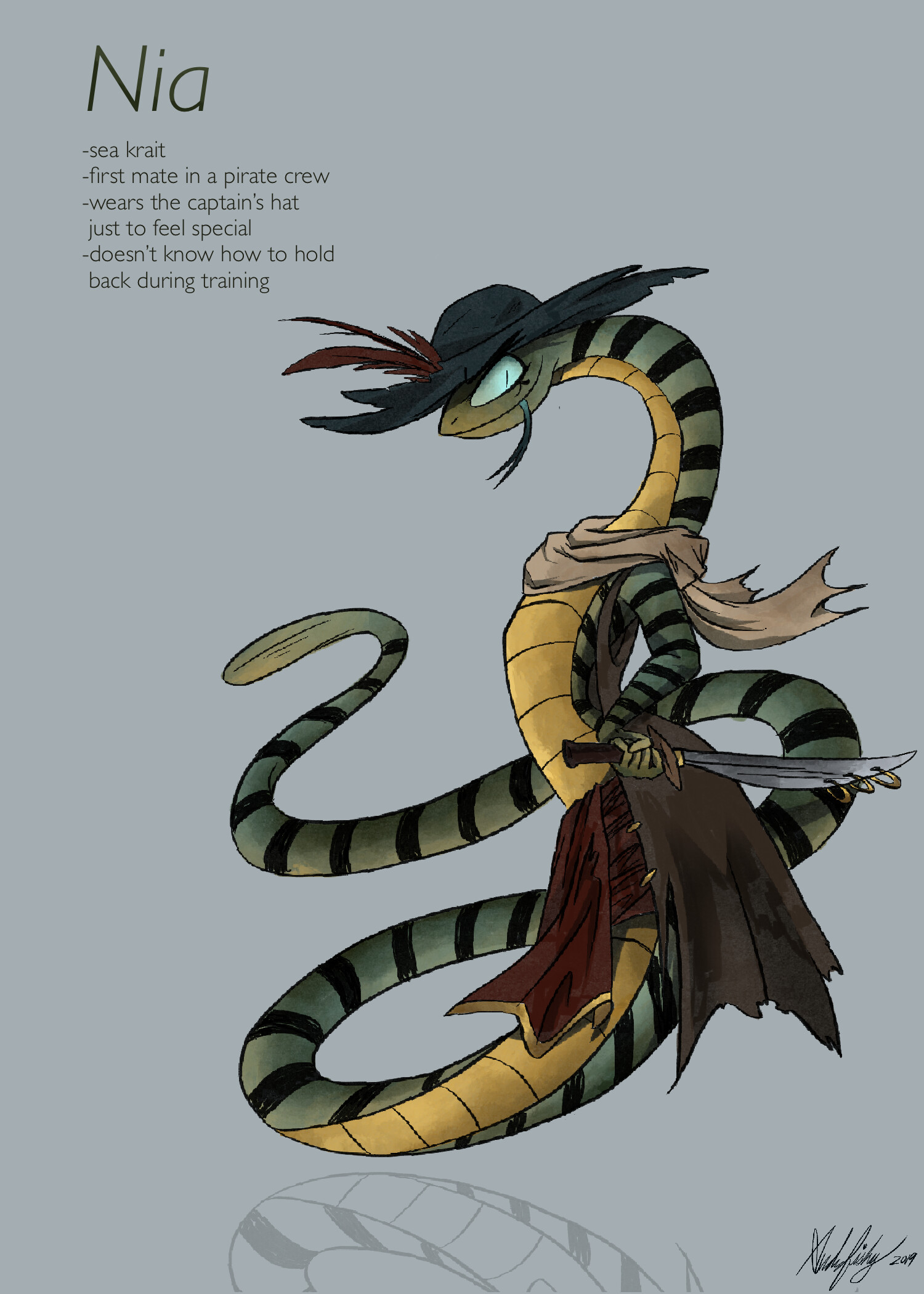 ArtStation - Nia Pirate Sea Snake