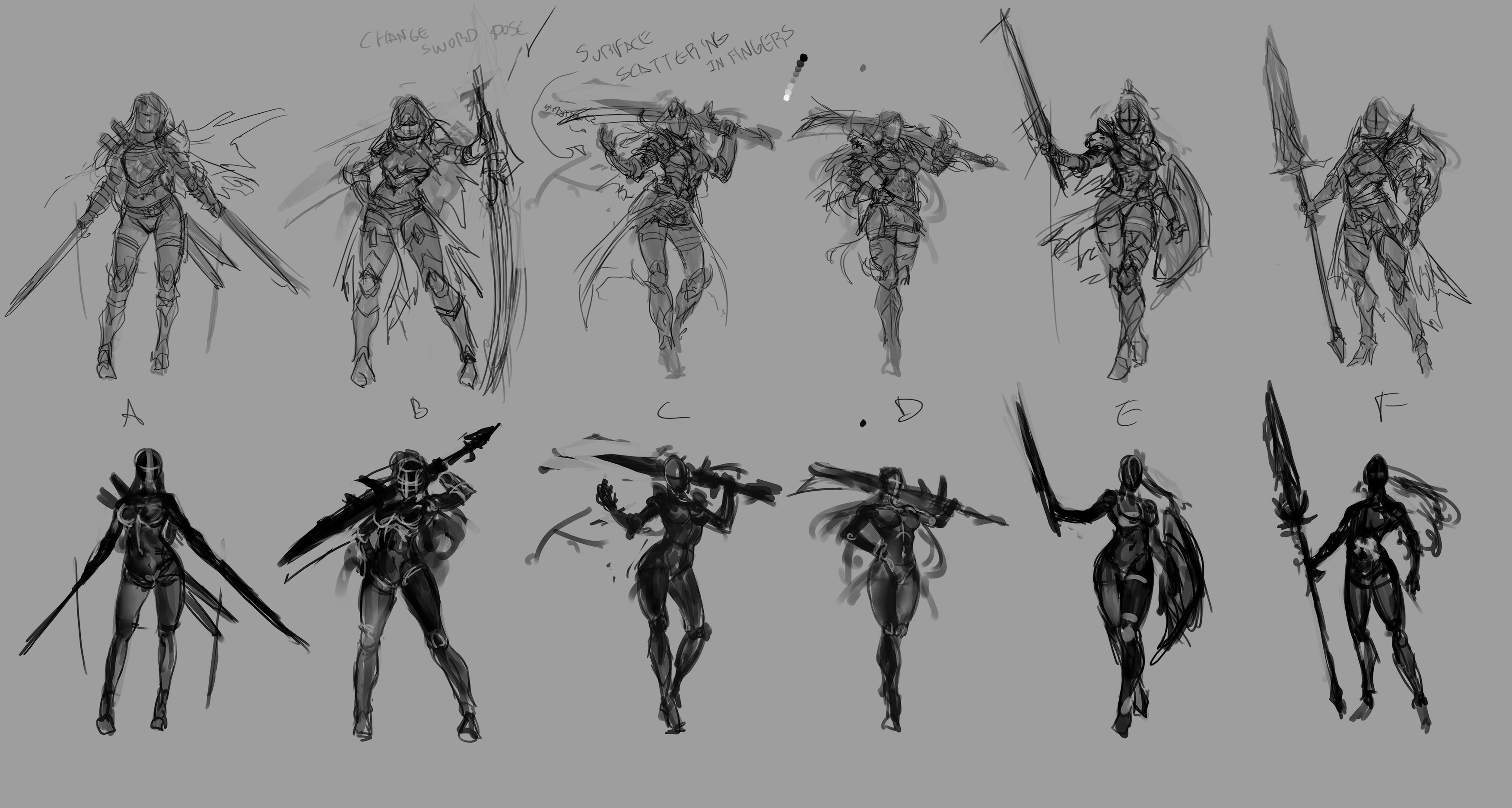 Thumbnail poses