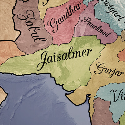 Arsalan khan aryavarta map