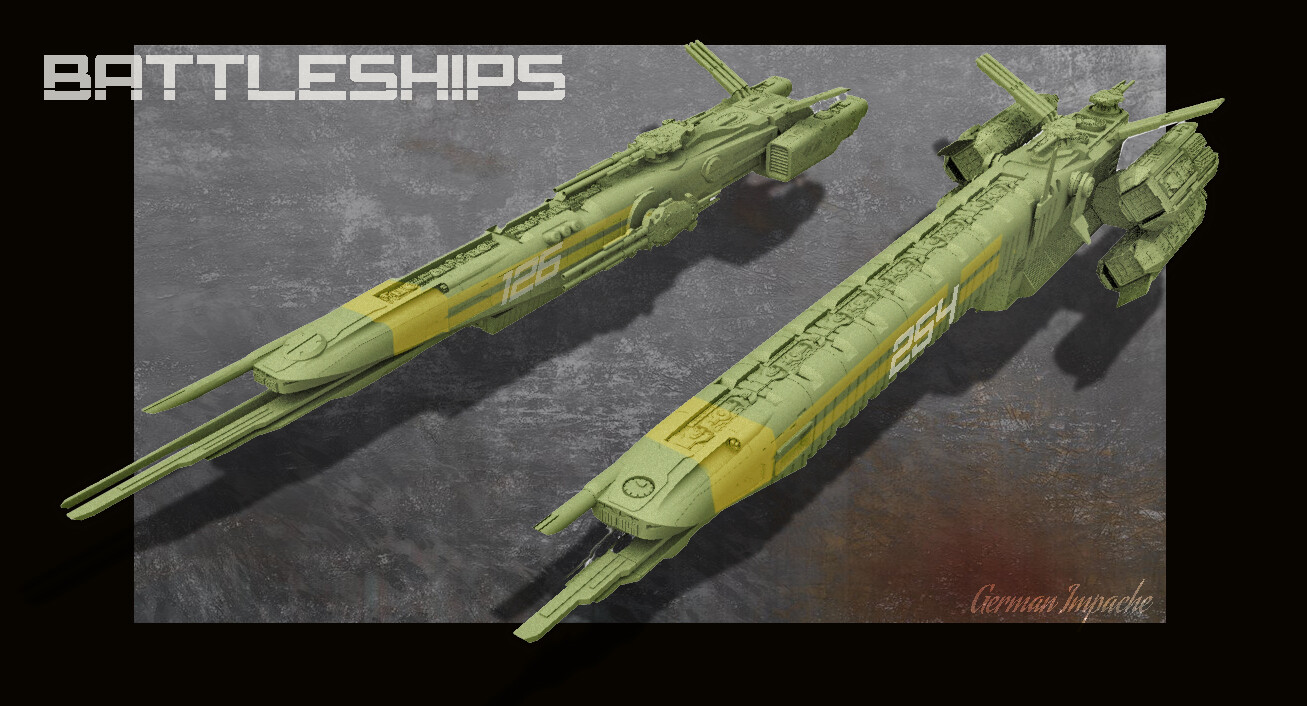OBERON and  TITANIA Spaceships