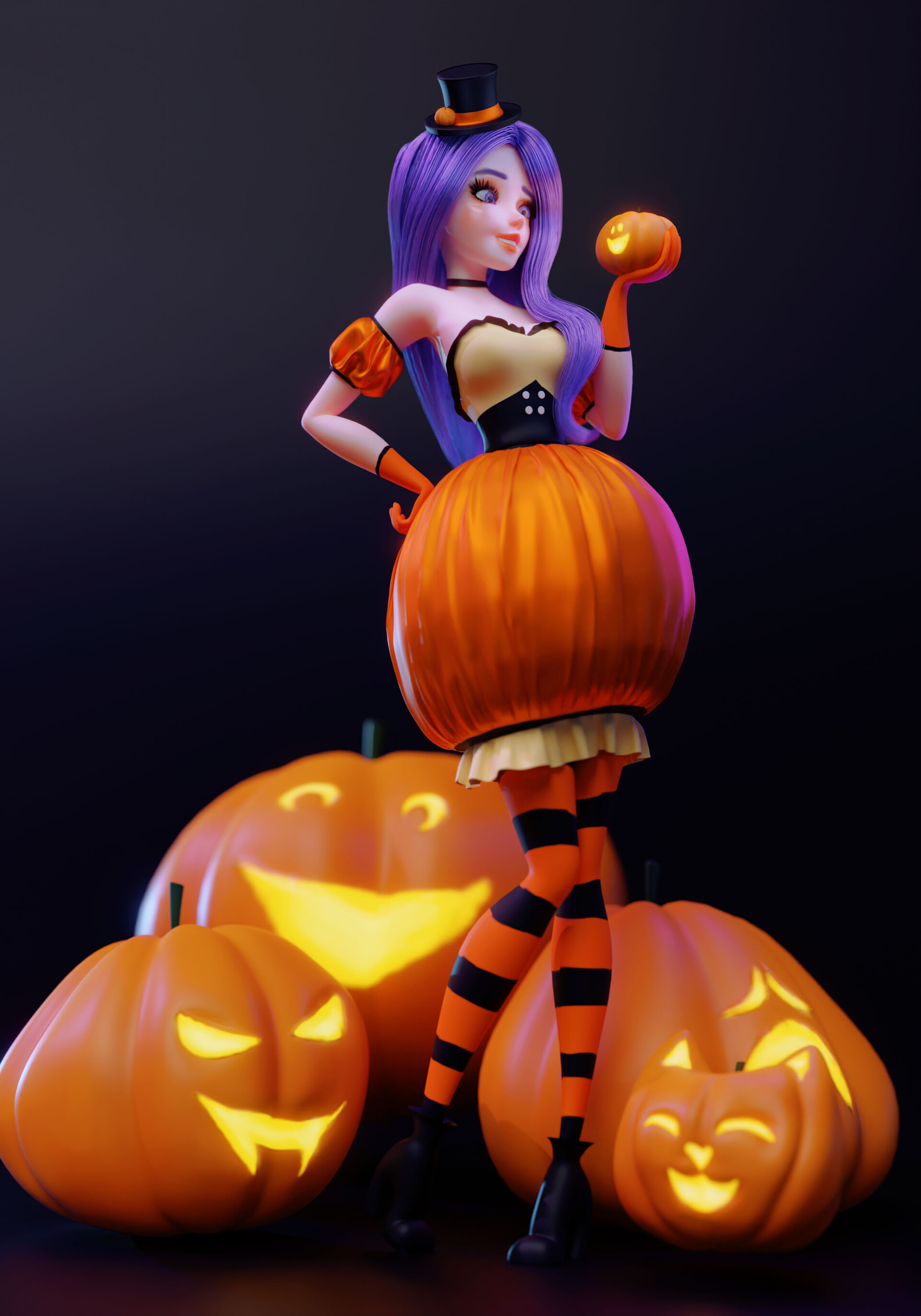 Halloween Pumpkin Princess.