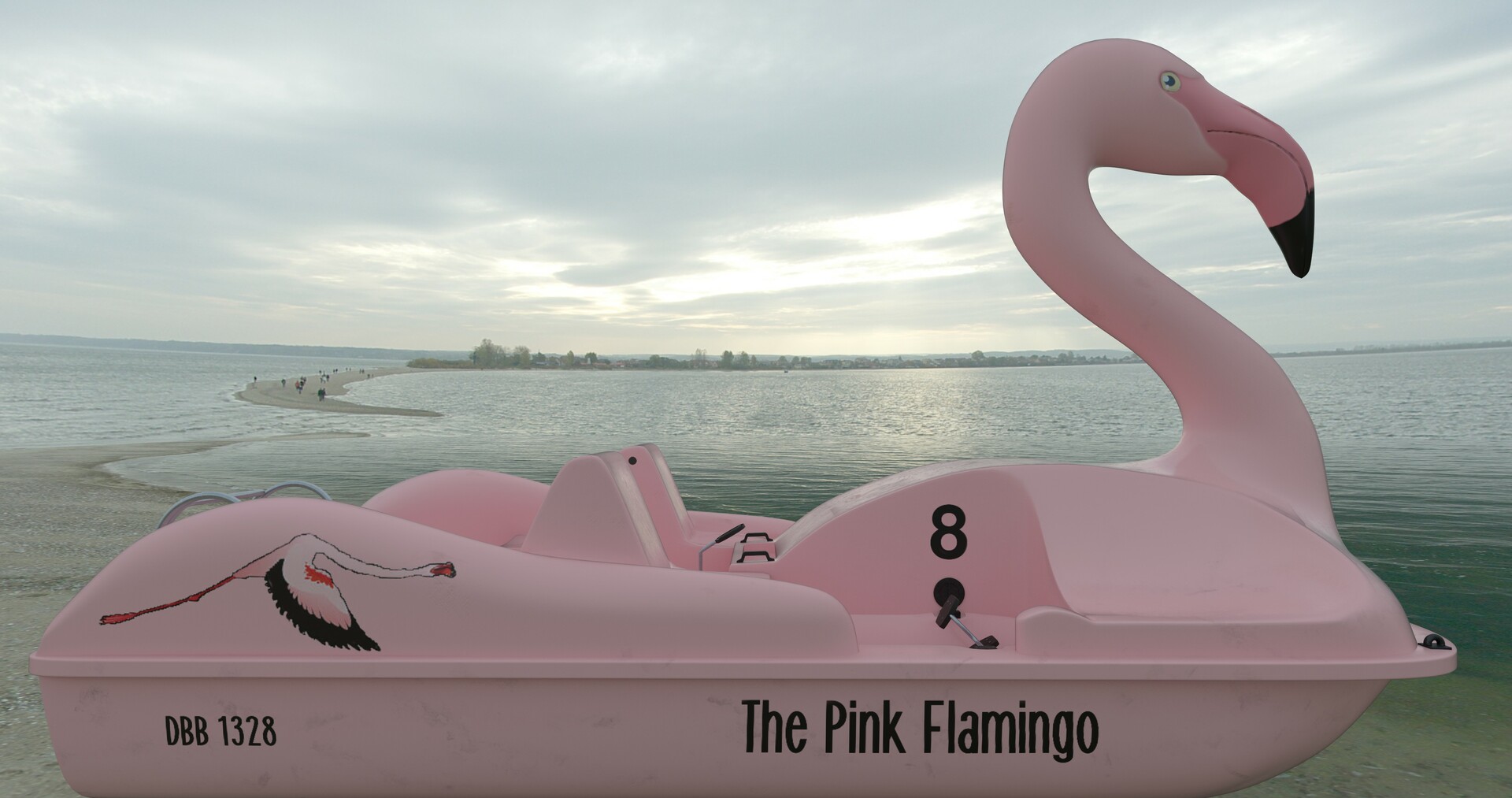 ArtStation - 3D Flamingo Pedal Boat