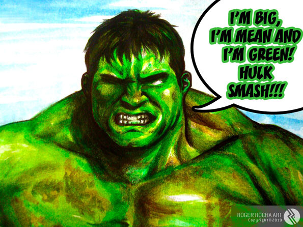 Artstation Hulk Fan Art Rogerio Rocha