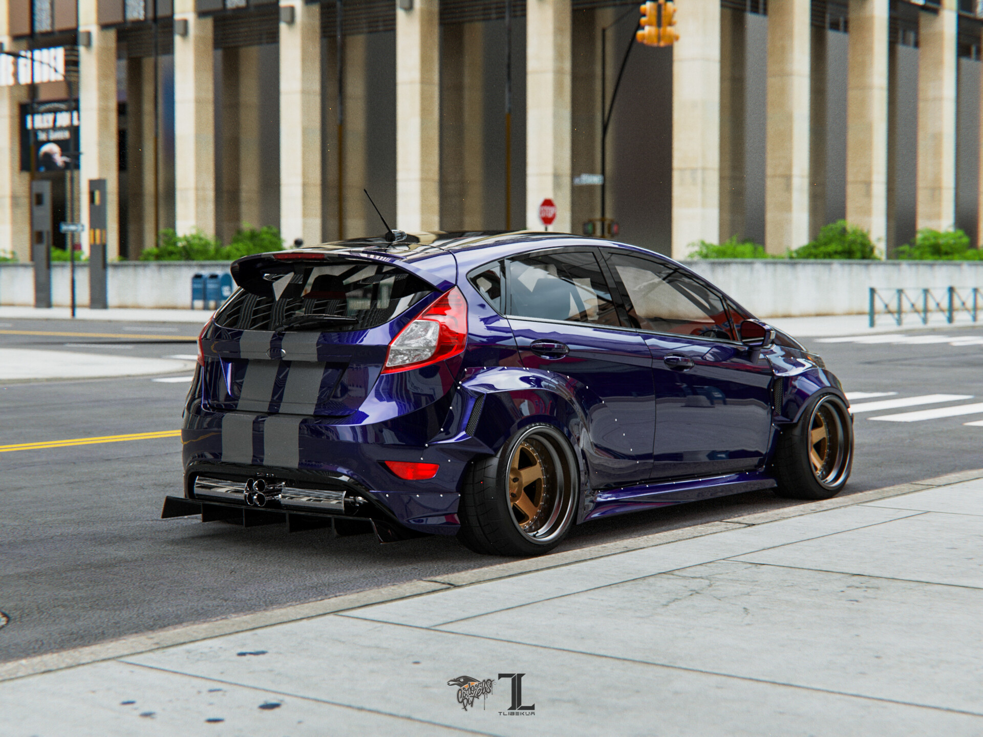 Artstation Ford Fiesta Widebody Kasim Tlibekov