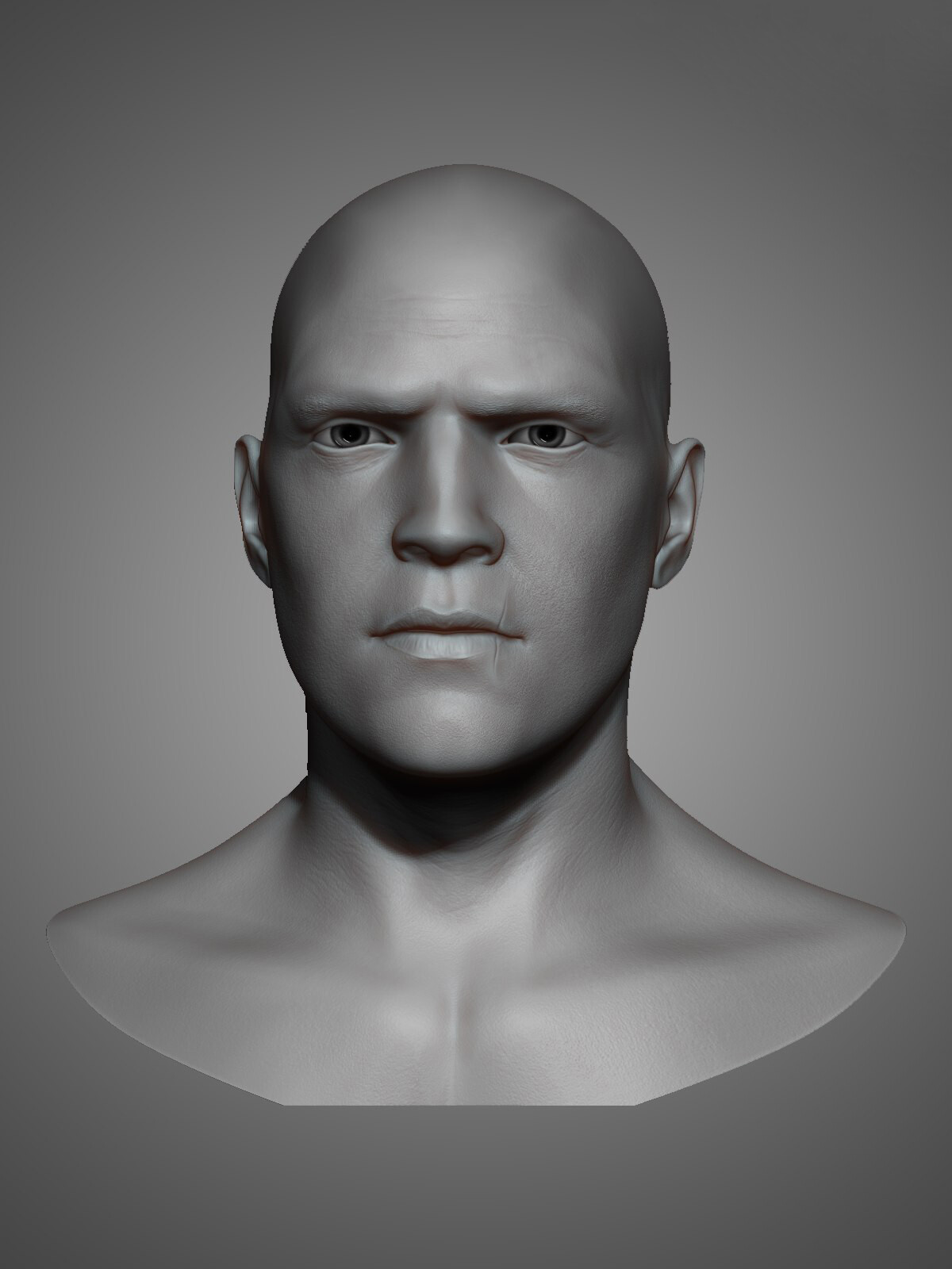 Test sculpting of head