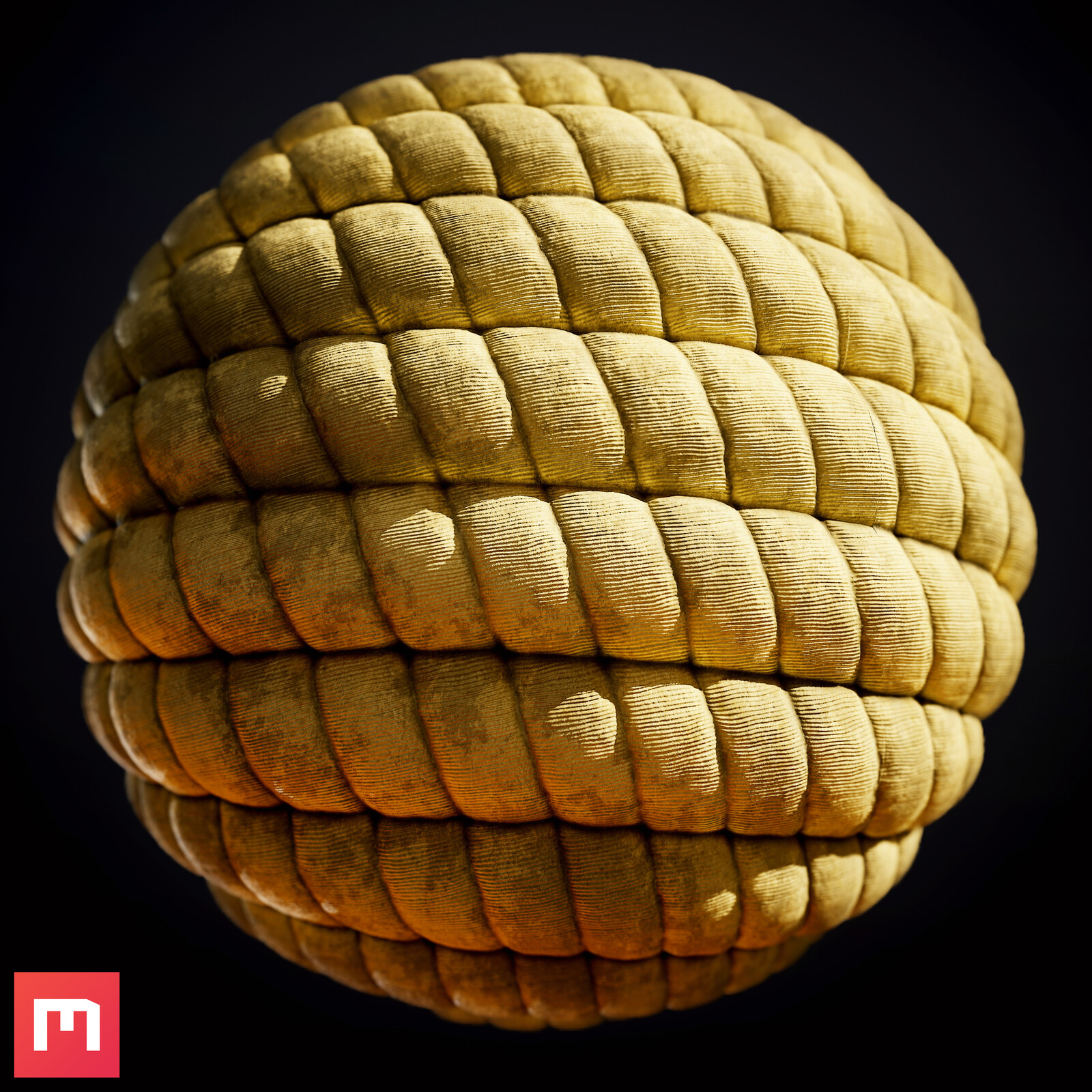 Base Render of Material. Realistic Light Setup