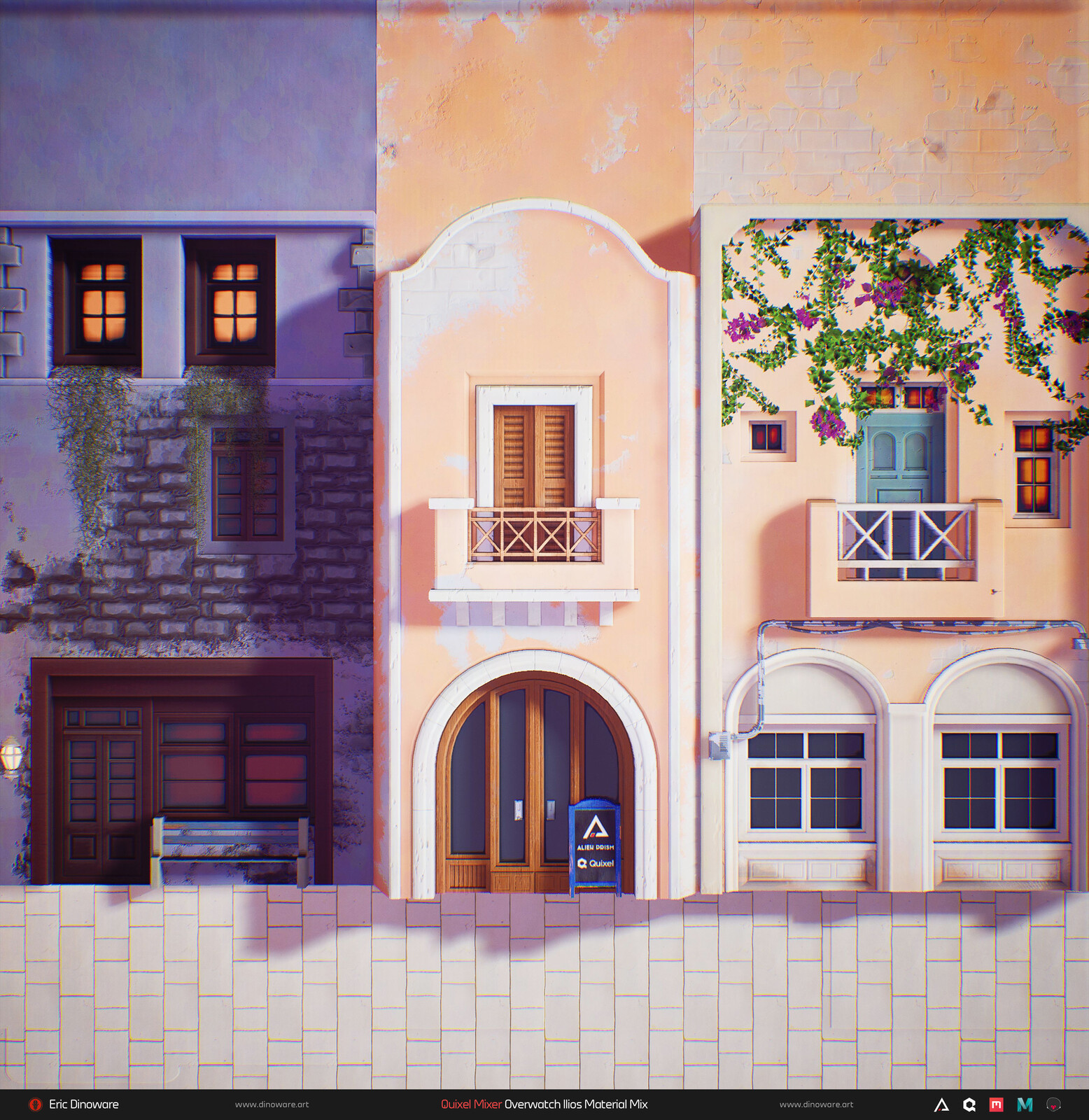 Base Render of Material on plane