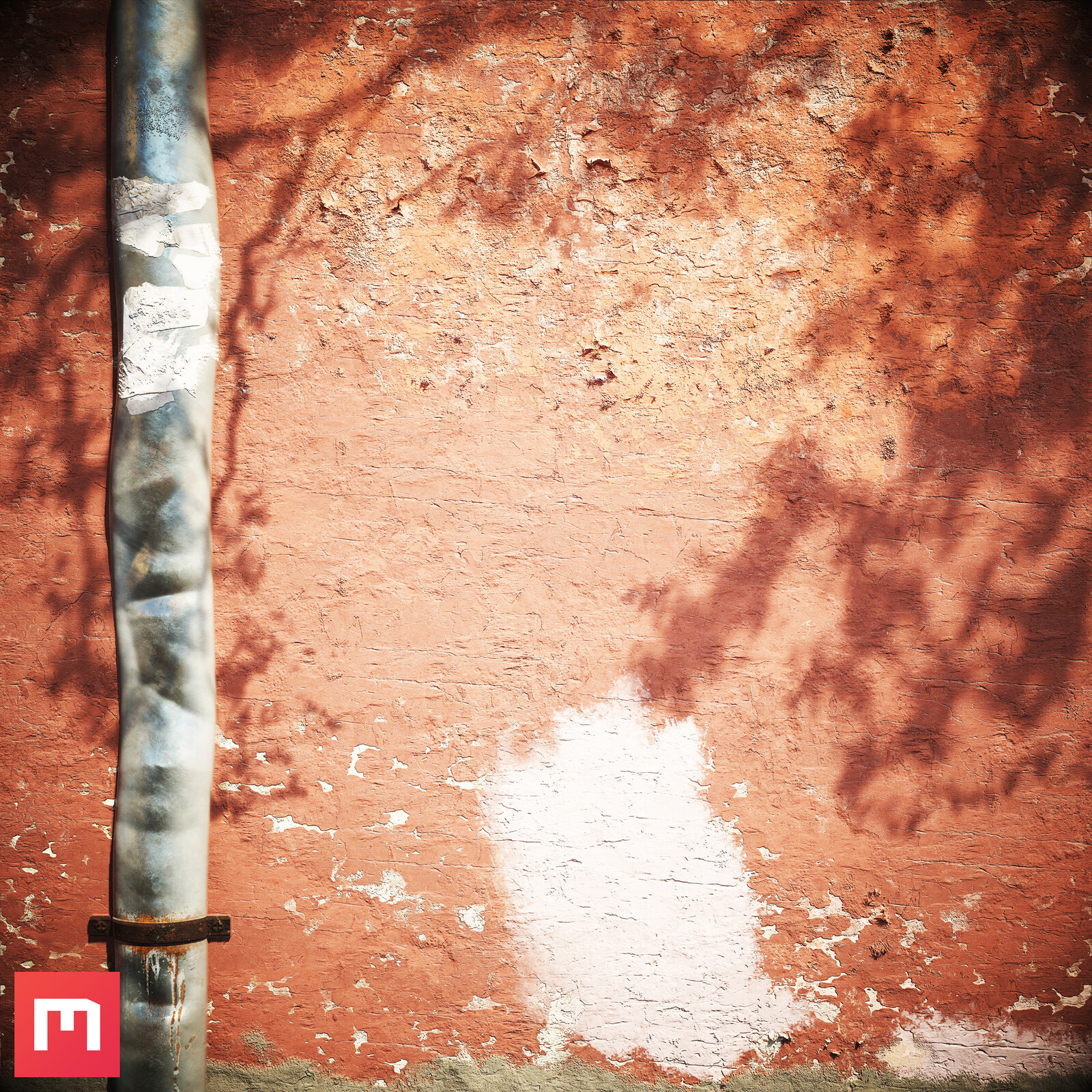 Render Material on Plain