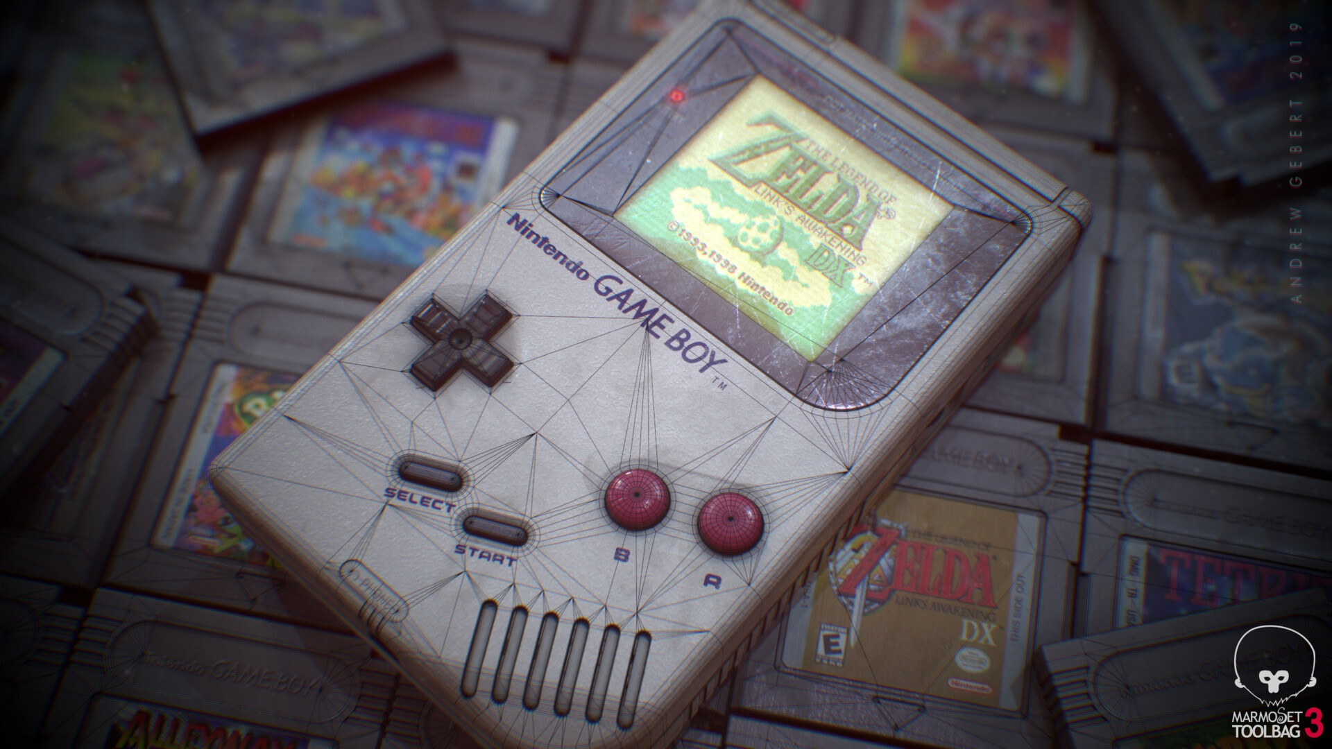 Artstation Nintendo Gameboy Classic Andrew Gebert