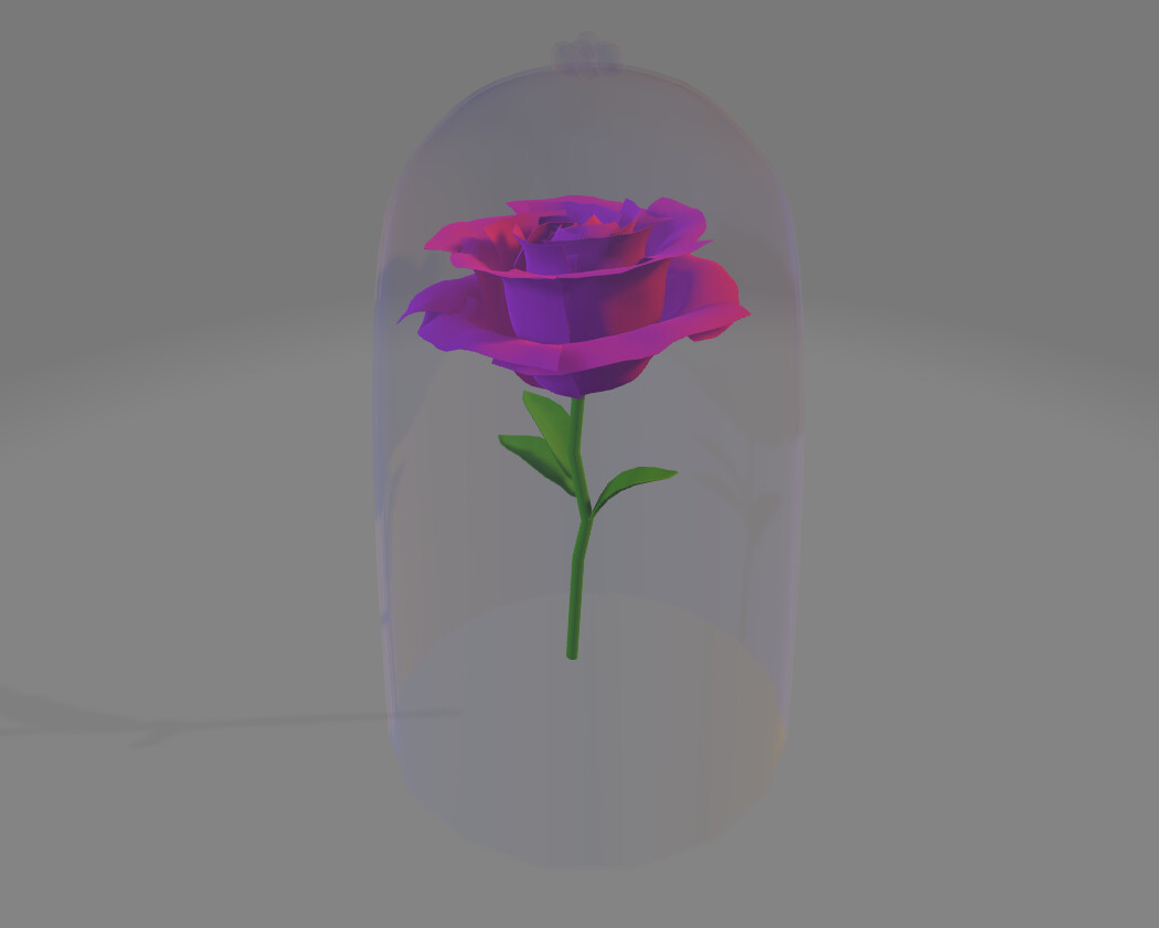 Andre Garcia Diaz Rose Of Beauty And The Beast 3d Model