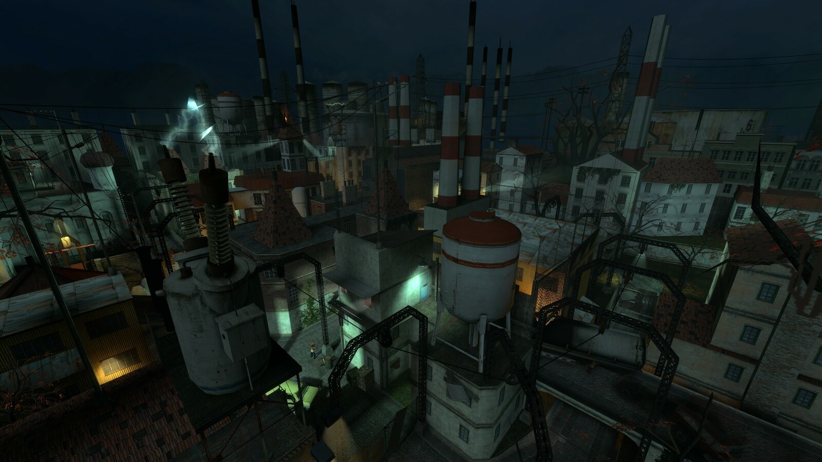 Level overview : The player has to activate three power stations in order to power up the cable car to exit the area.