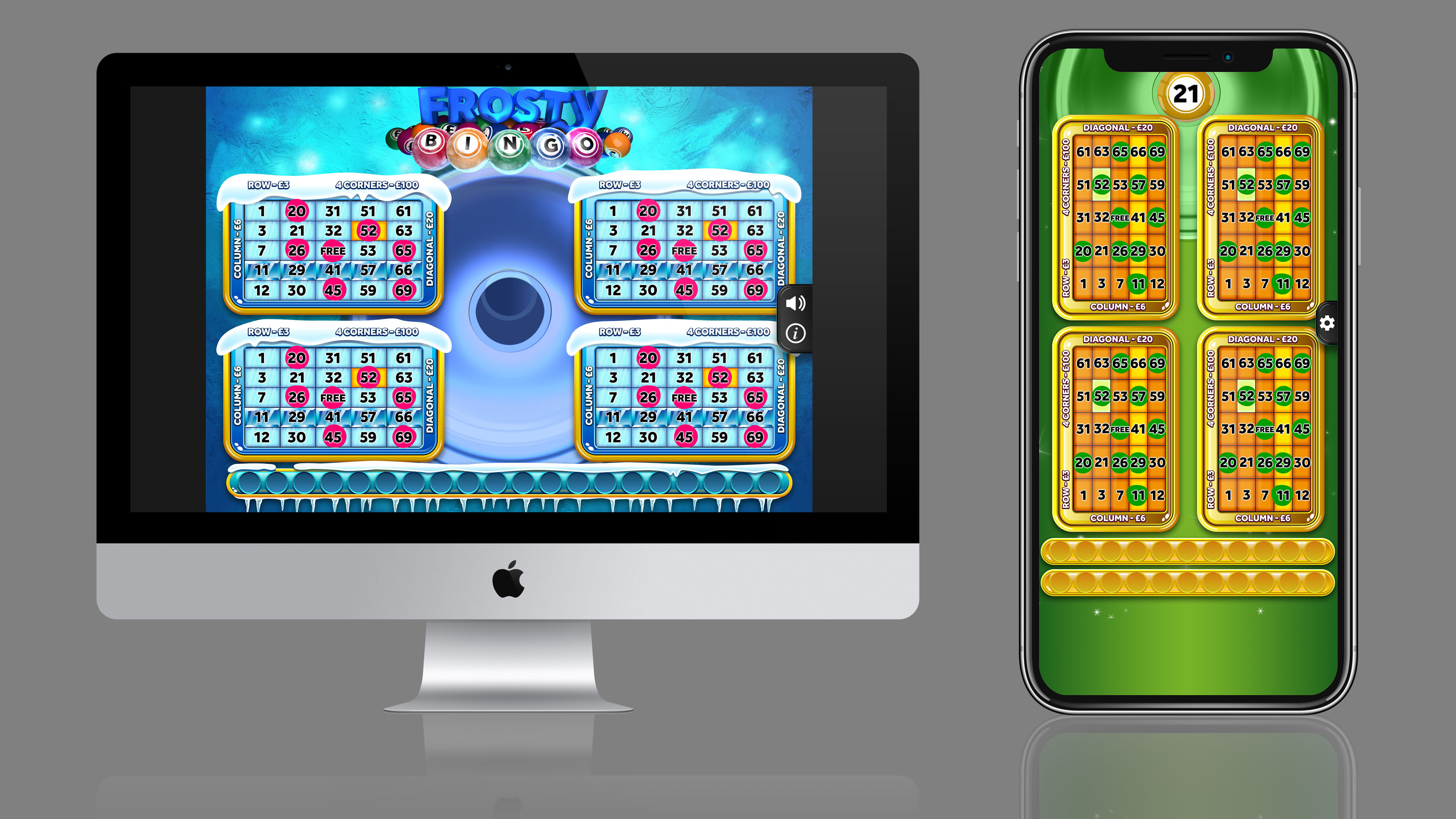 Bingo designed for Desktop and Mobile