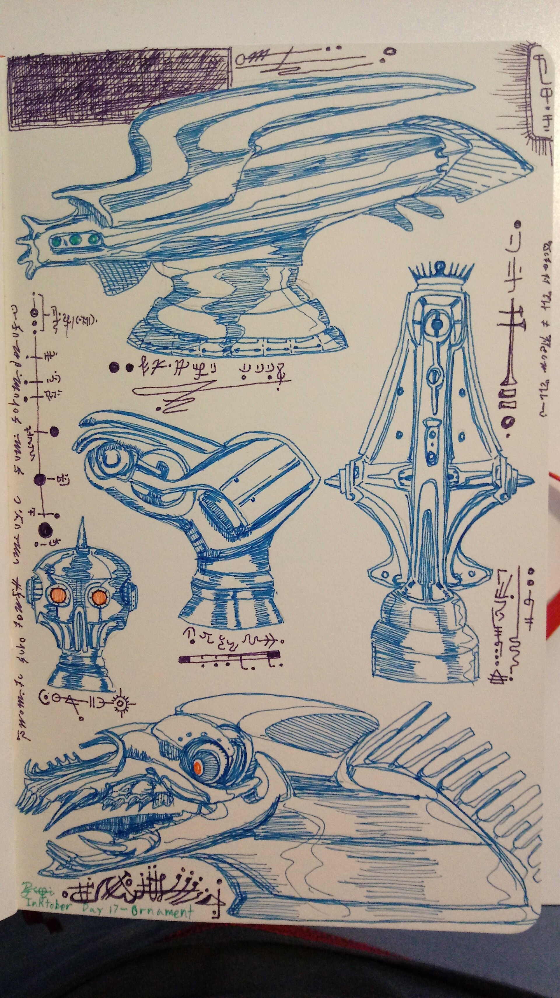 Artstation Inktober Day 17 Ornament Popular Starship Hood