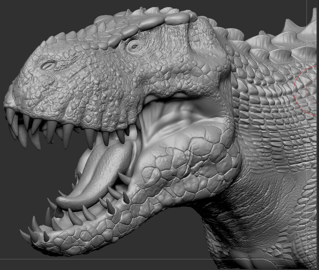 Detalhando um V-Rex com alphas personalizados no ZBrush 