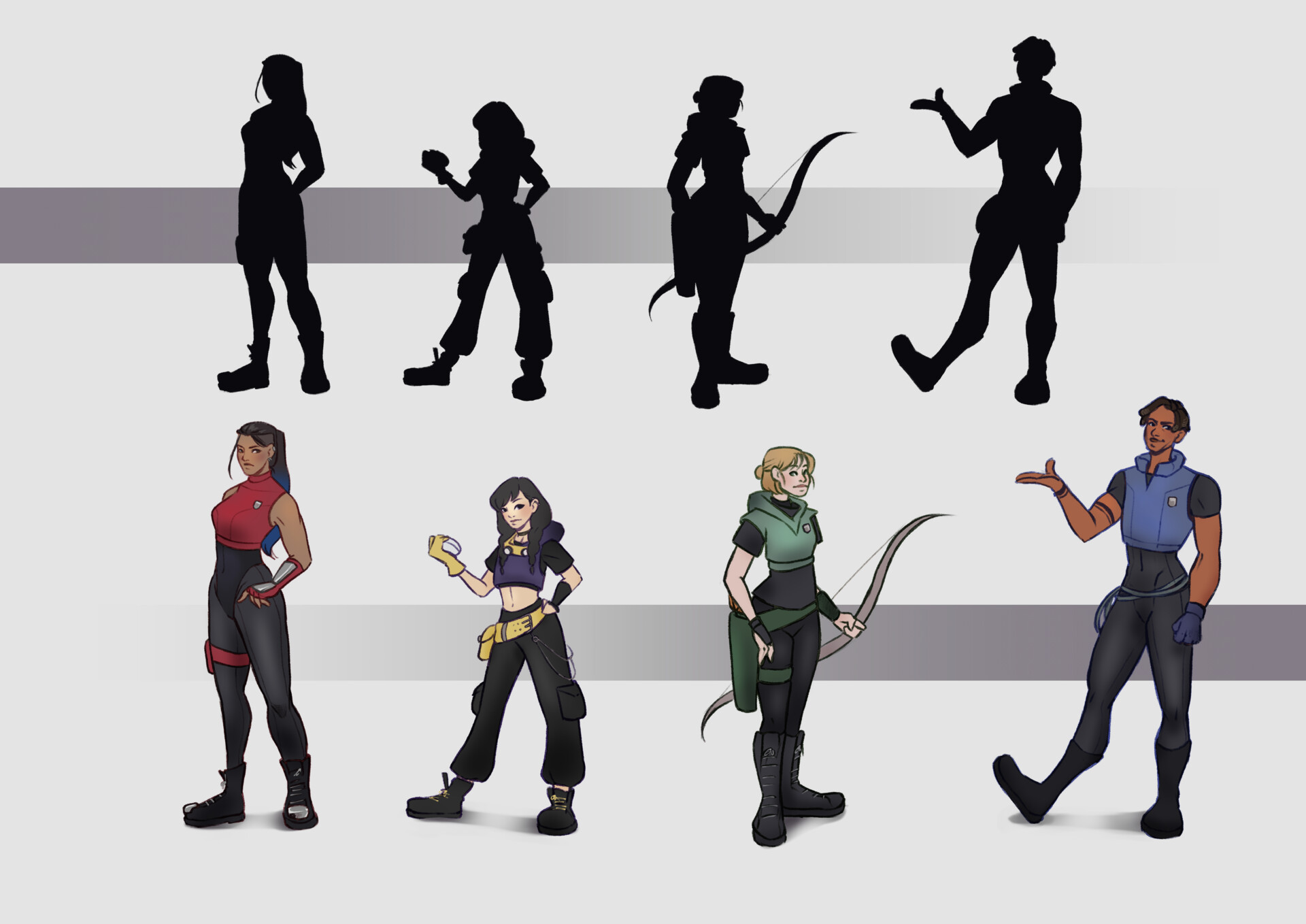 ArtStation Character Lineup Sheet