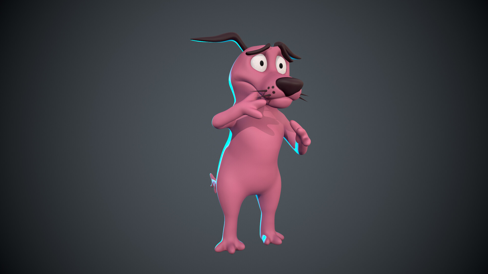 ArtStation - Courage the cowardly dog