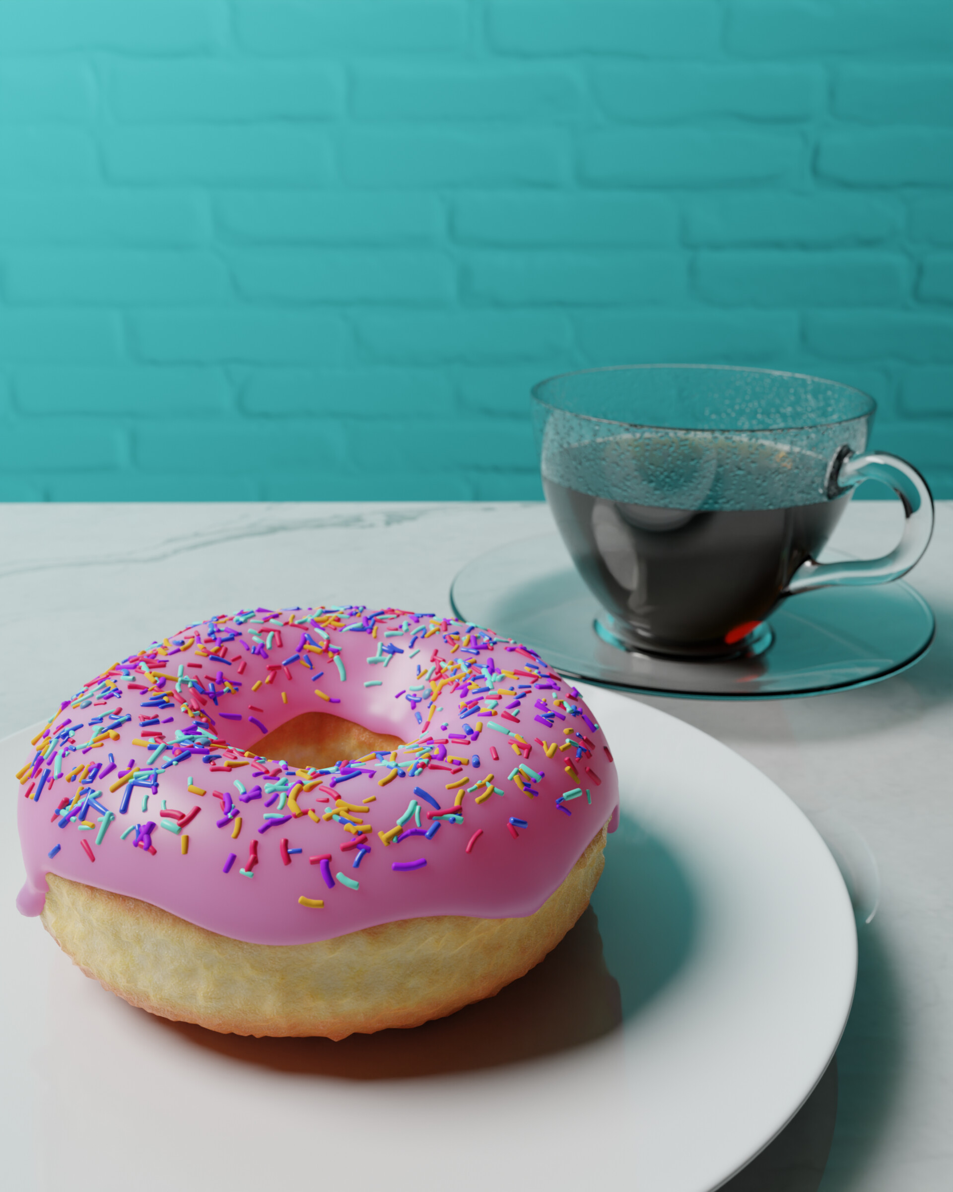 Blender готовый пончик проект