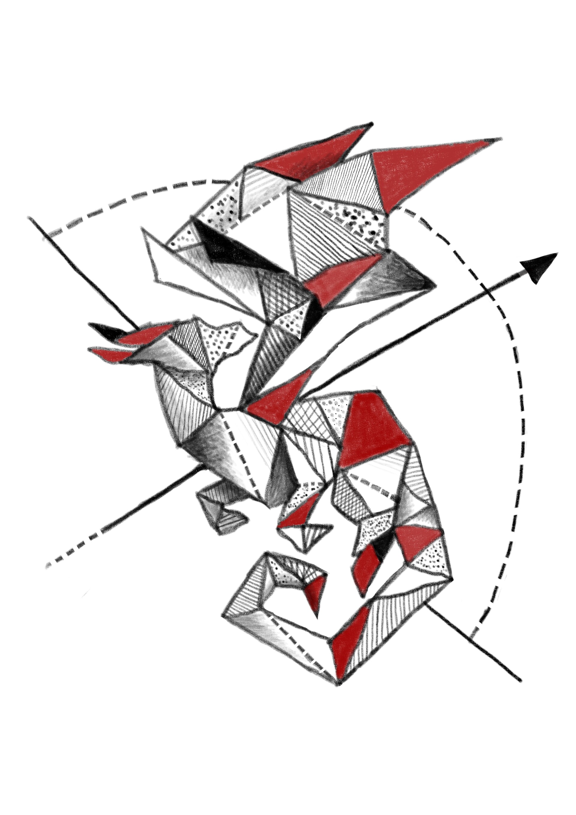 ArtStation - Geometric Dragon