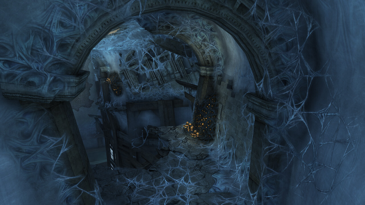 Web Tunnel - In Game ----- World building from existing assets.