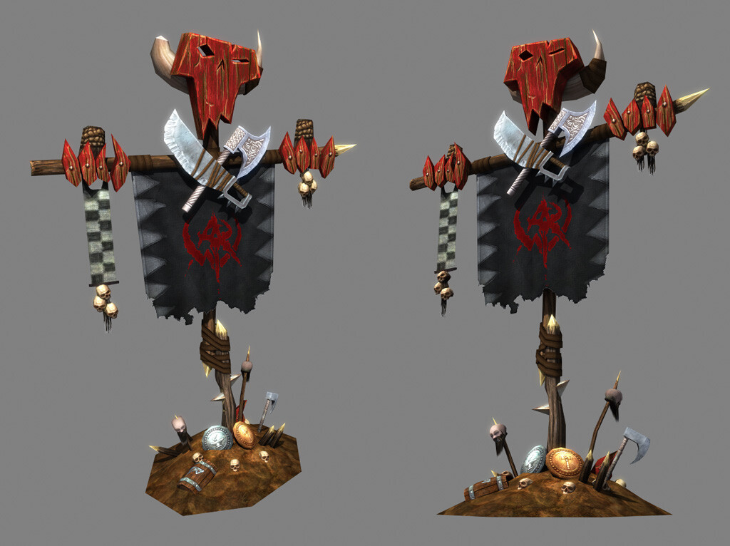 Orc Banner ----- (skulls provided by character team)