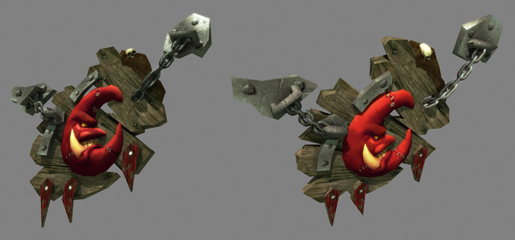 Goblin Sign ----- (skulls provided by character team)