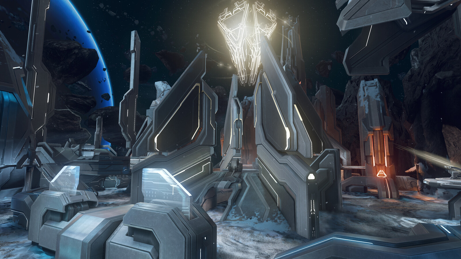 Monolith - Majestic Map Pack ---- Was responsible for the red/blue Forerunner bases and material setup.
