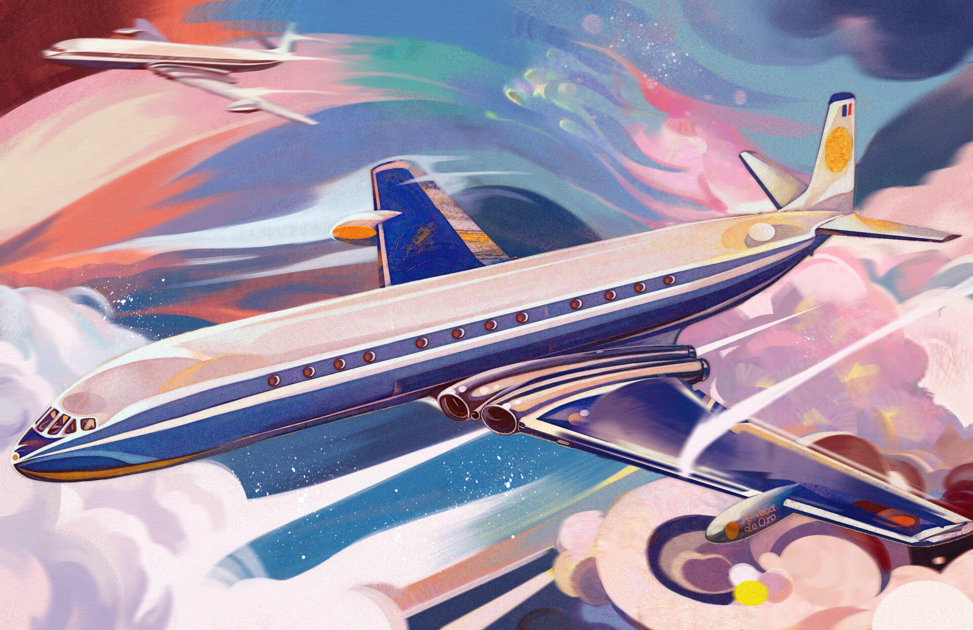 Artstation Looking Up At The Starry Sky De Havilland D H 106 Comet