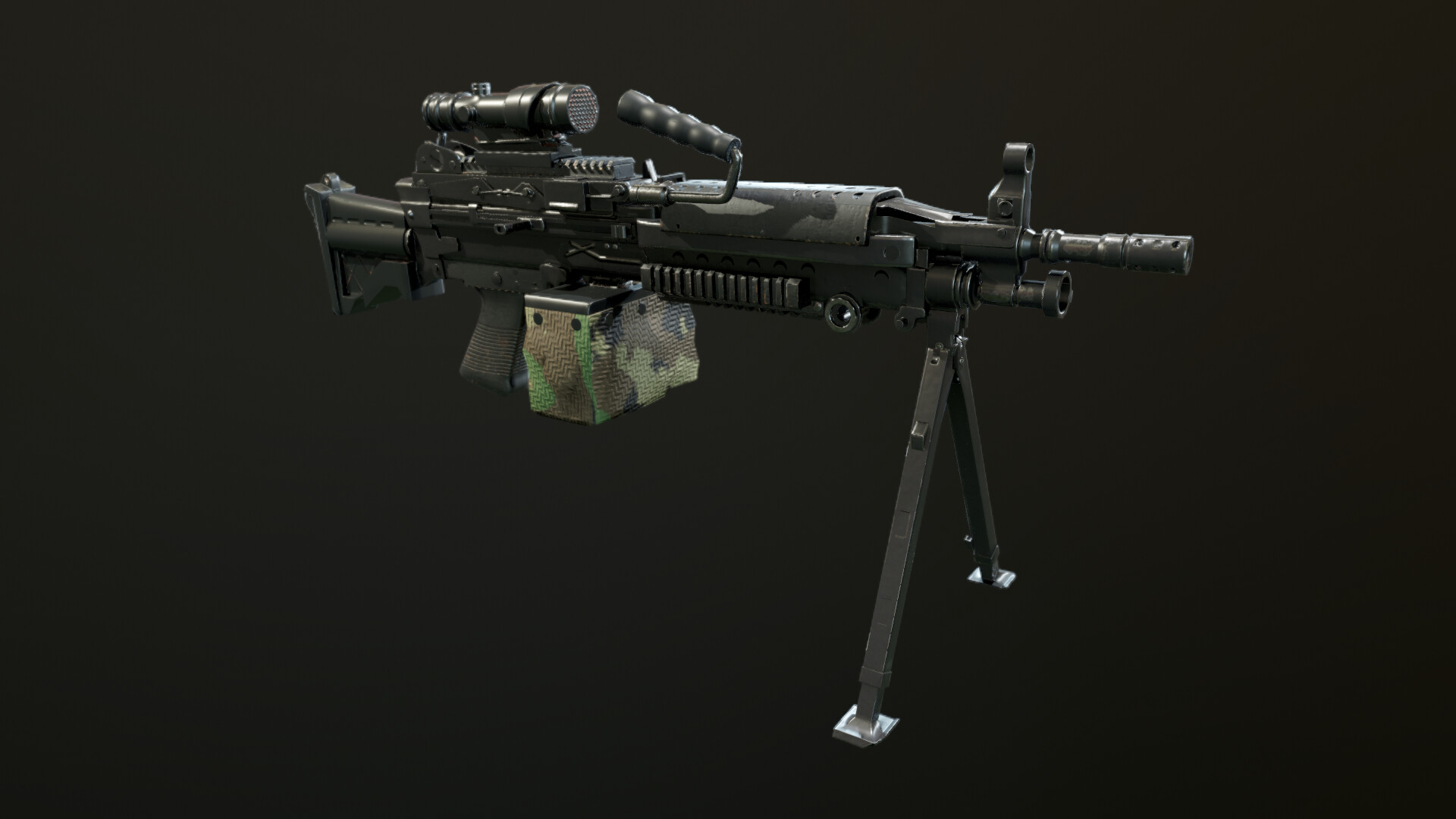 Hugo Cunha - M249 PIP Machine Gun - Game Ready