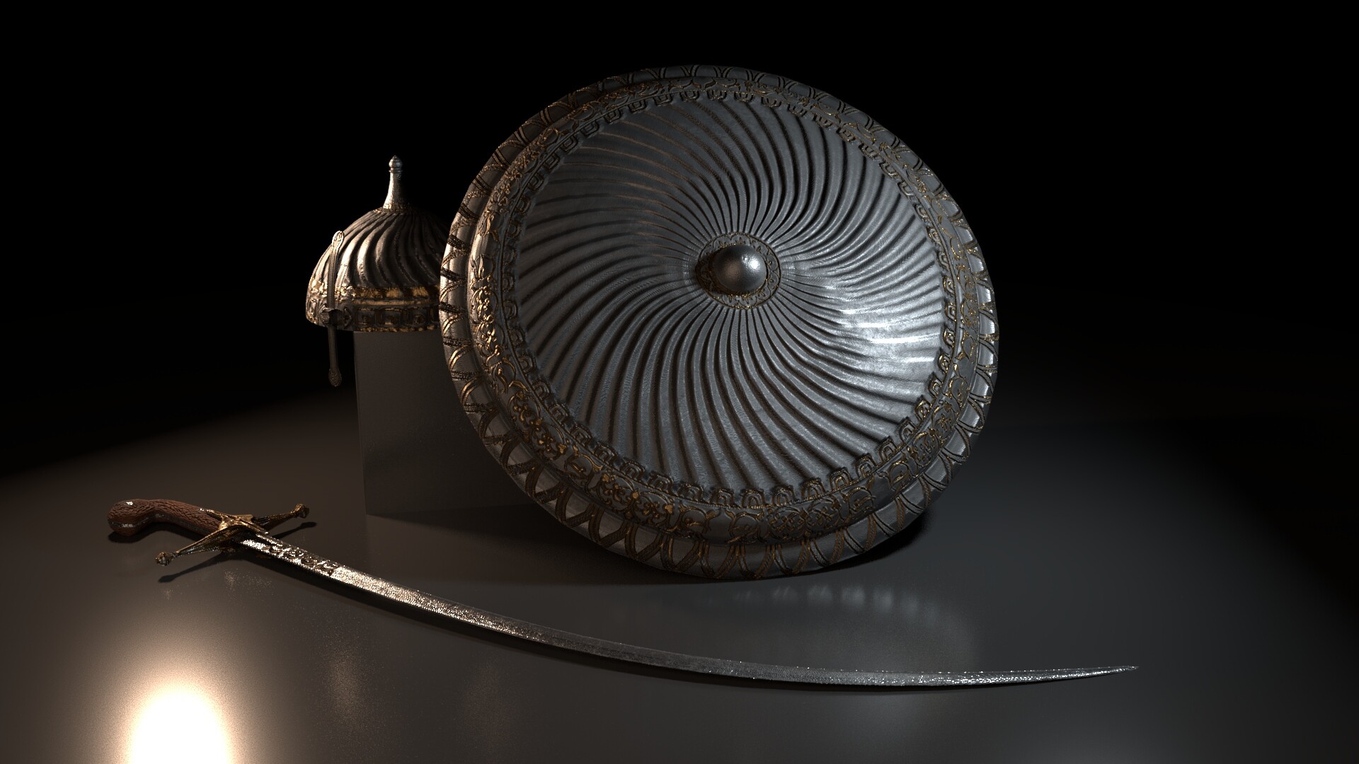 ottoman sword shield helmet anja