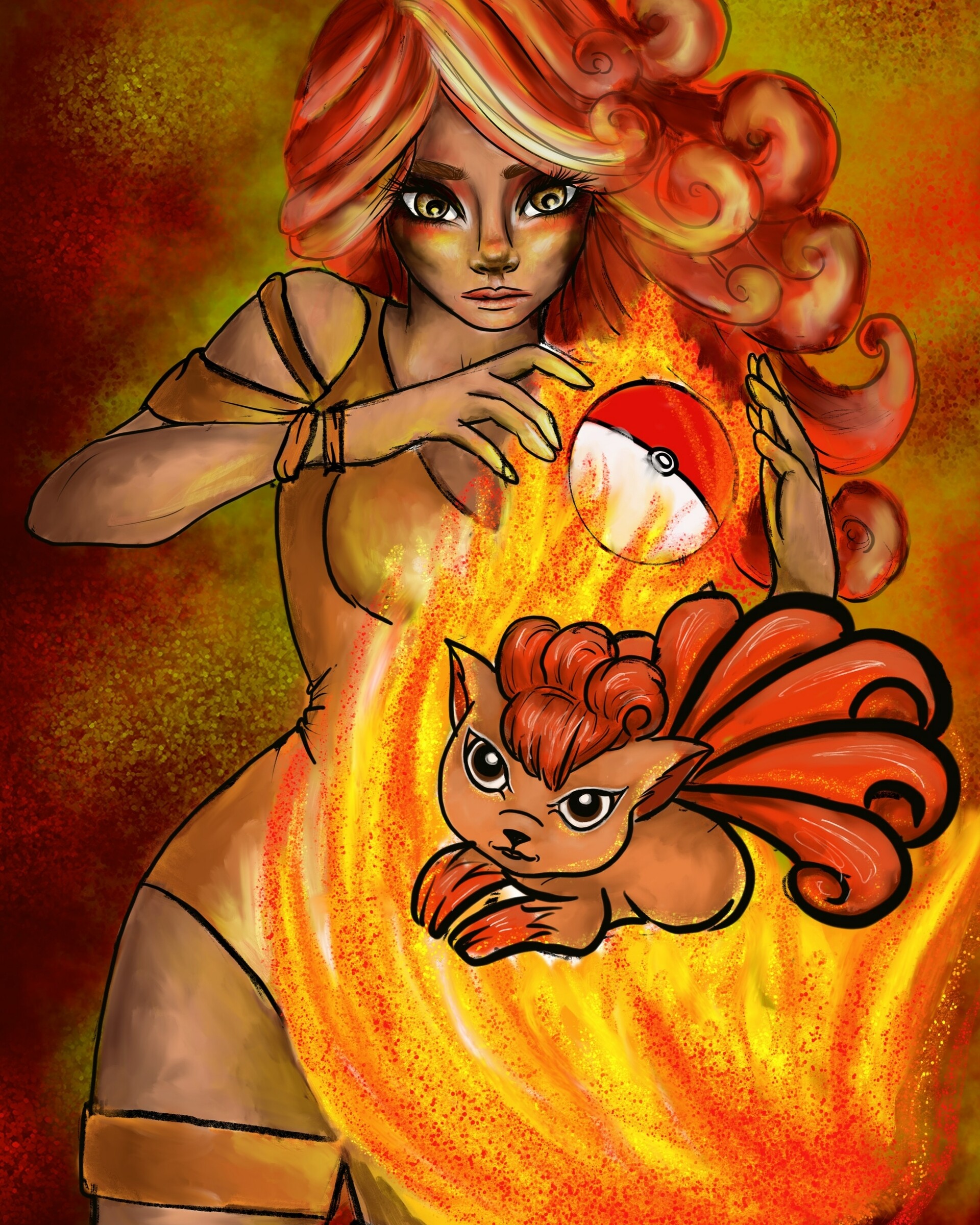 Kelly Butcher - Human form vulpix