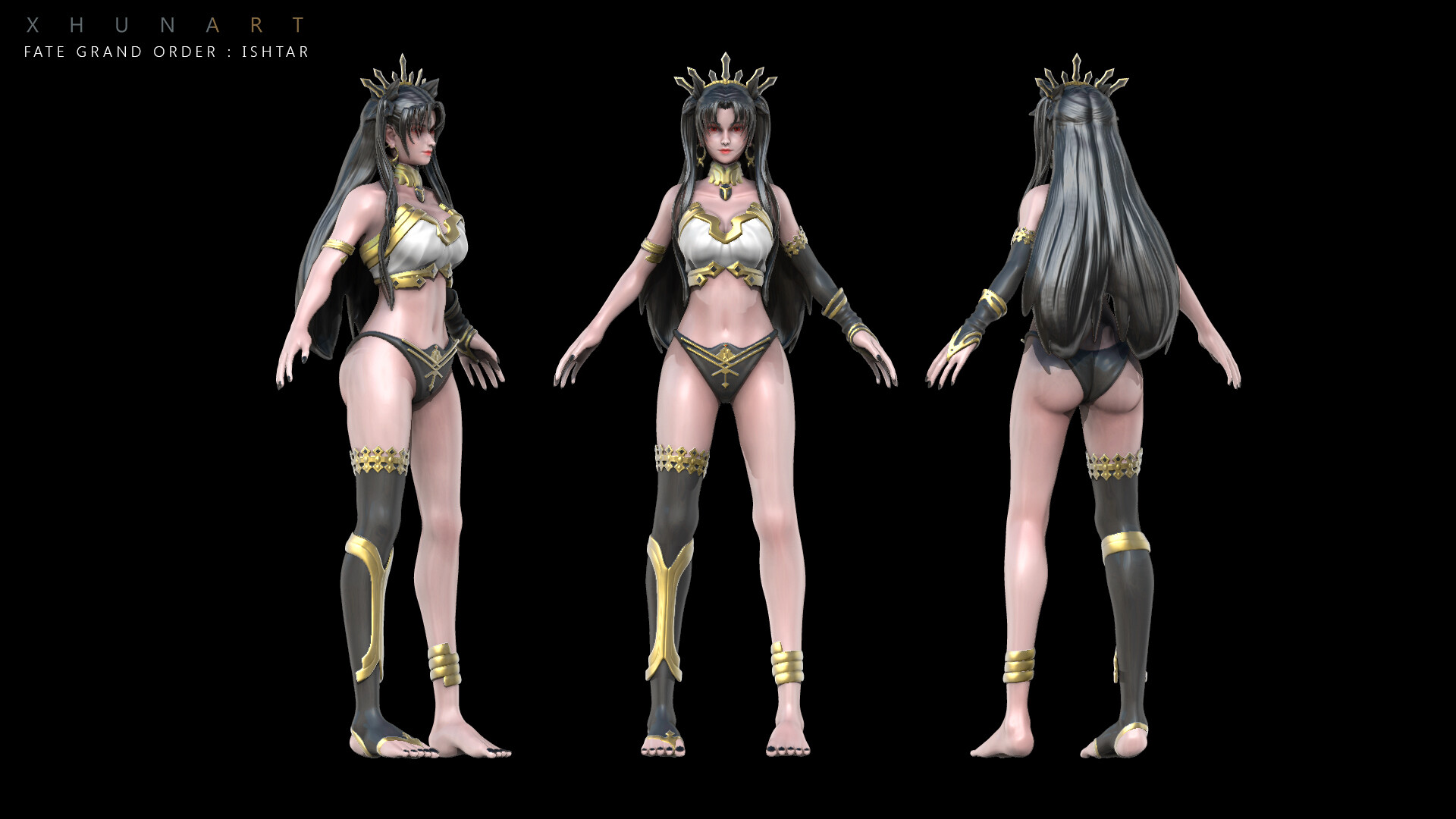 Artstation Fate Grand Order Ishtar Fanart Xhuna Art