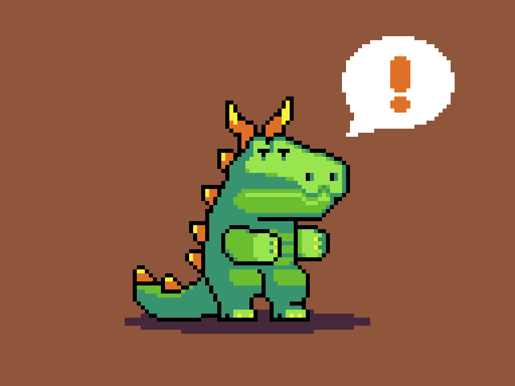 Amazing 32x32 cute dinosaur pixel art for Minecraft lovers