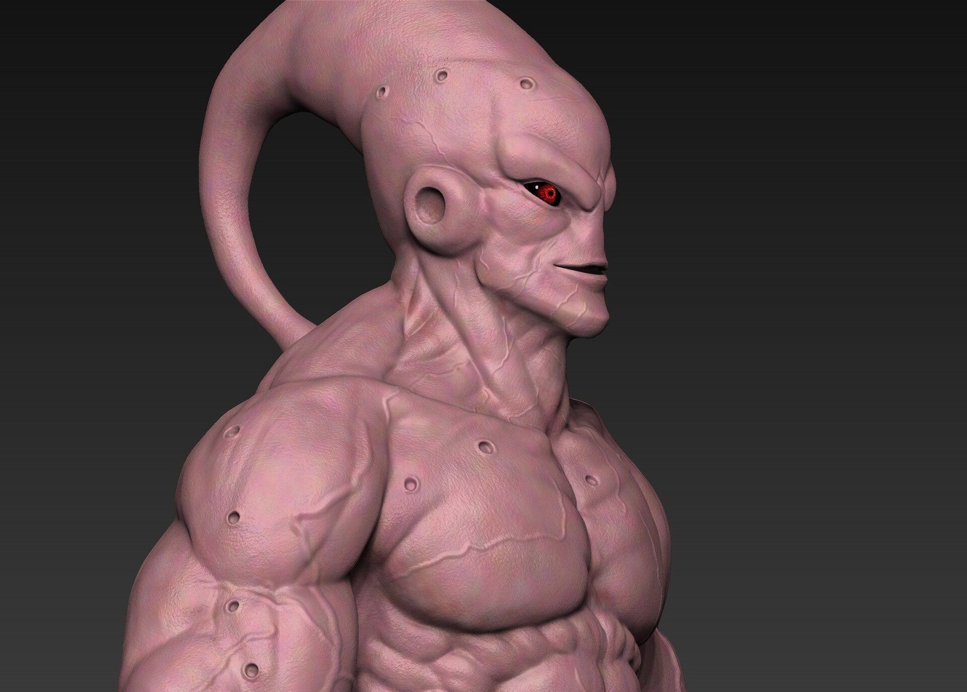 Artstation Majin Buu 3d Model Minaam Shaikh