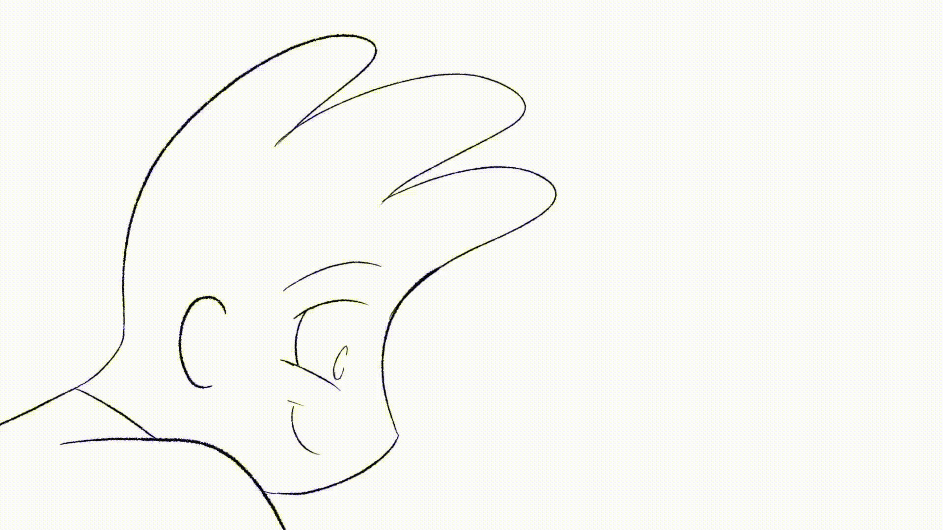 Brian thinking and sighing, animation test for 'Invisible' by PhillipFPGA, 2019