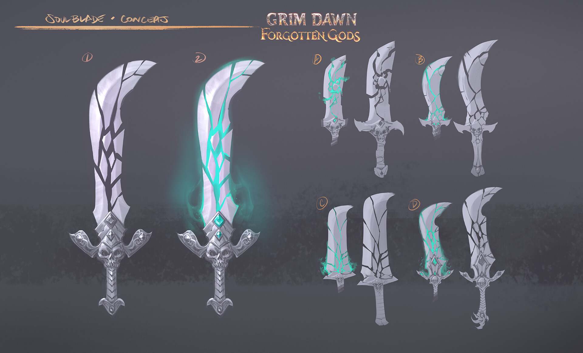 ArtStation - Weapon concept art - Grim Dawn