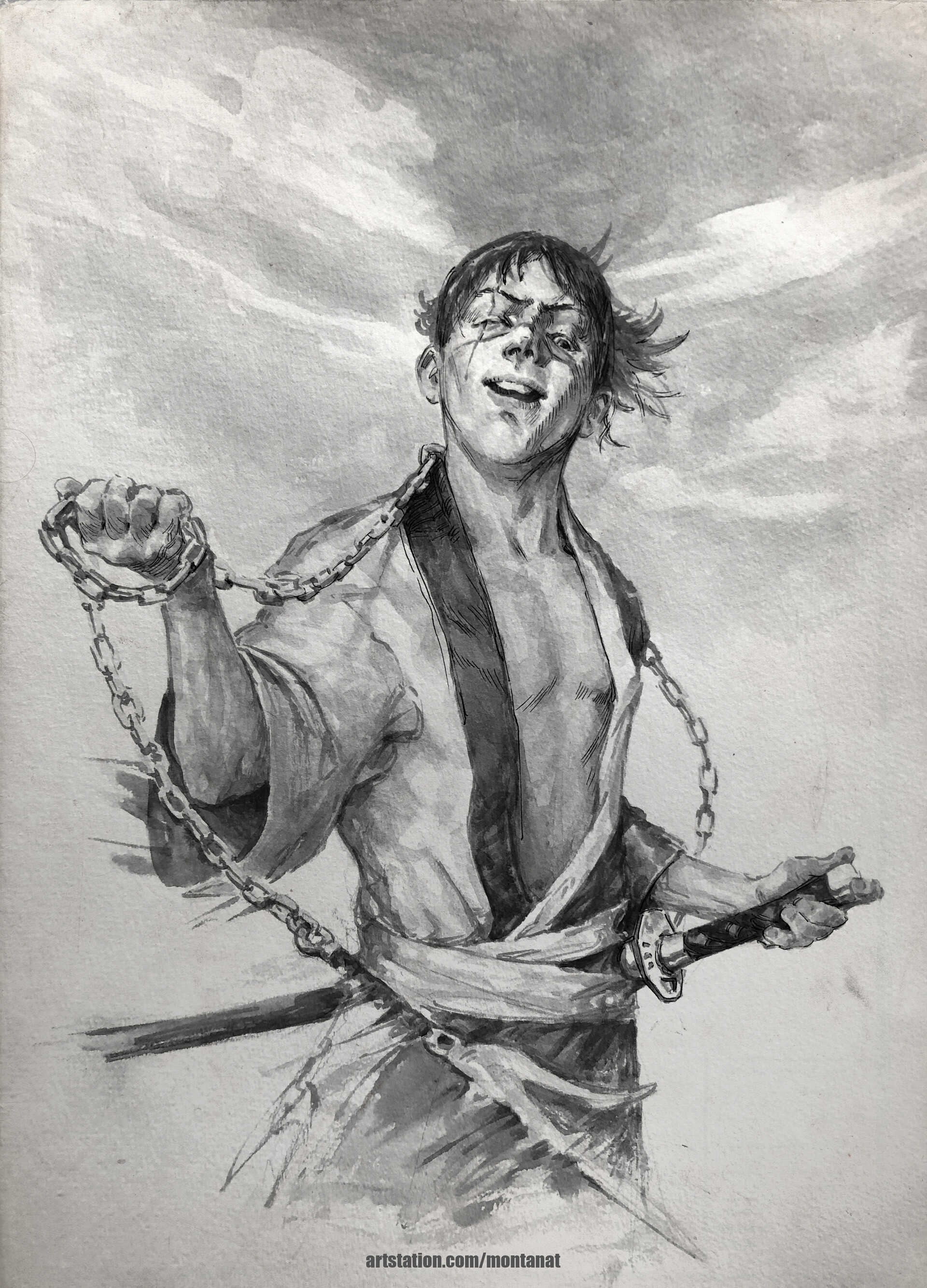 Artstation Inktober Fanart Toni Muntean