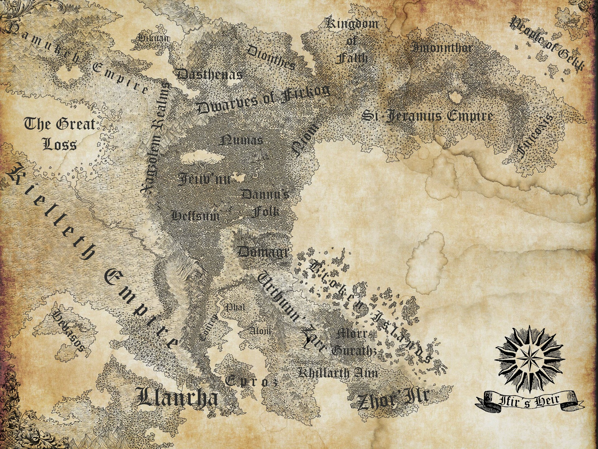 ArtStation - The Map of Ifir's Heir