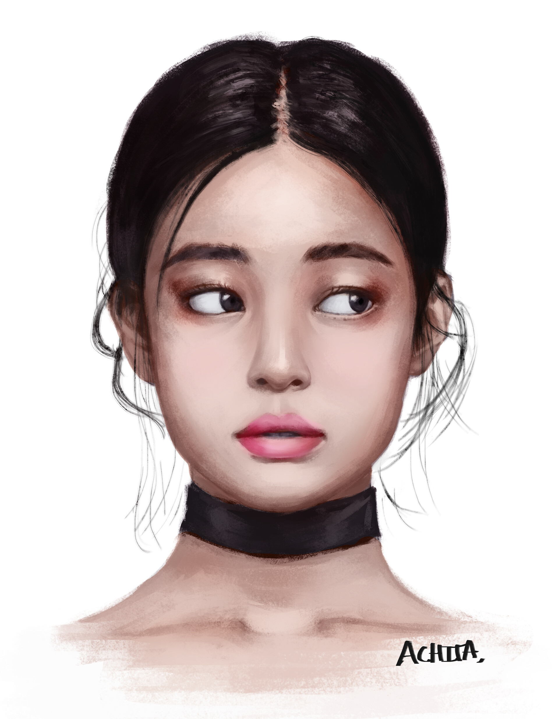 A Chita Digital Painting Fanart Jennie From Blackpink